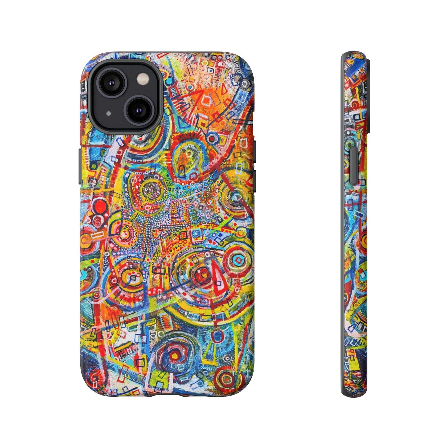 Phone Case with the "Life of Plants COD3" Painting