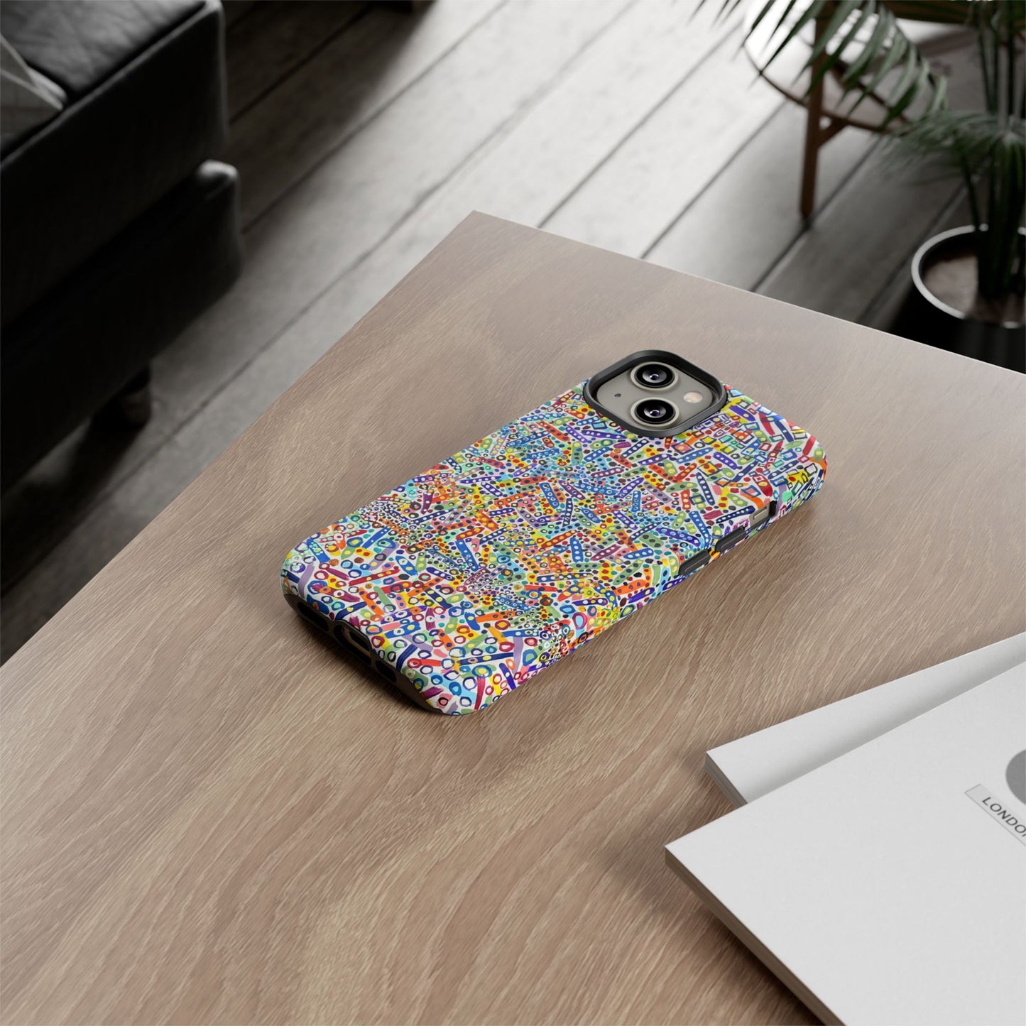 Phone Case "Imbrications" Painting