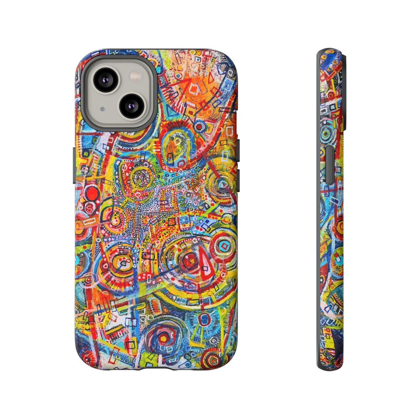 Phone Case with the "Life of Plants COD3" Painting