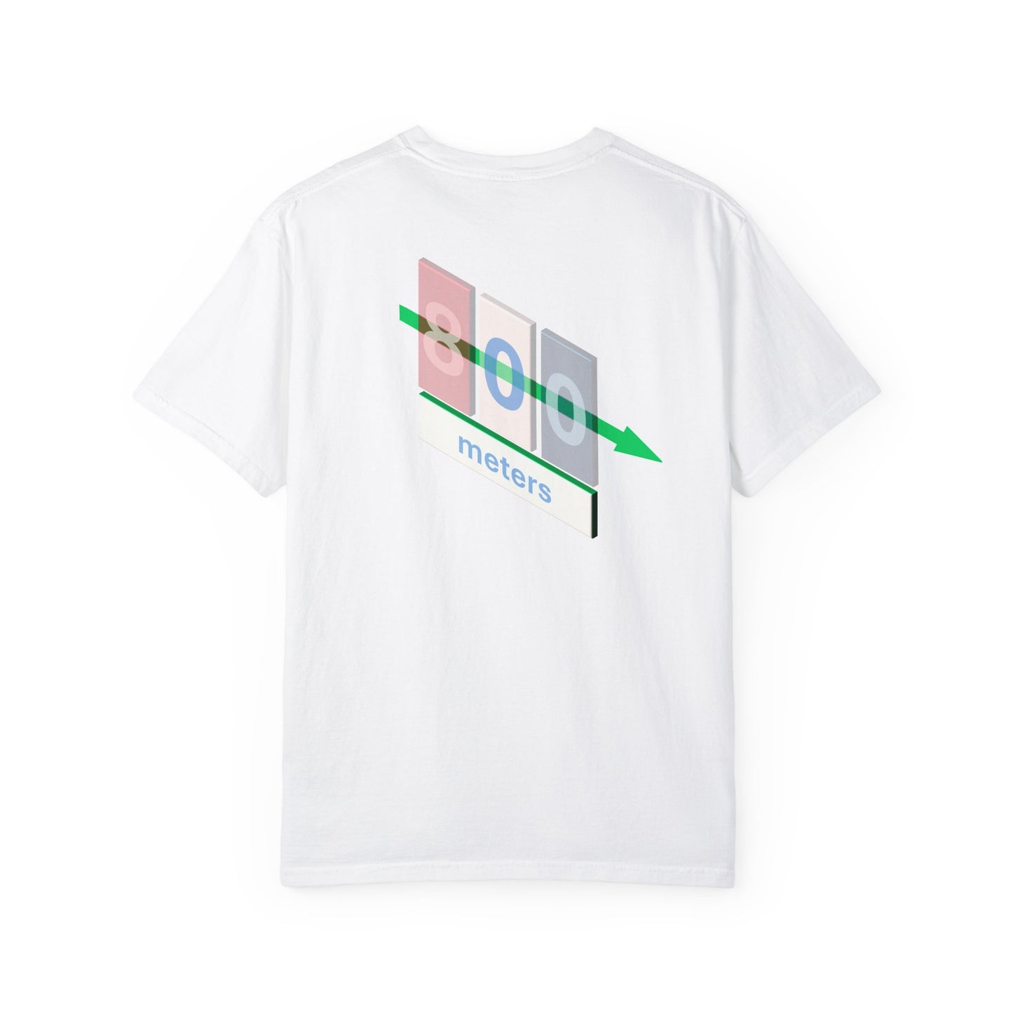 T-shirt with 800m Track Competitor Design