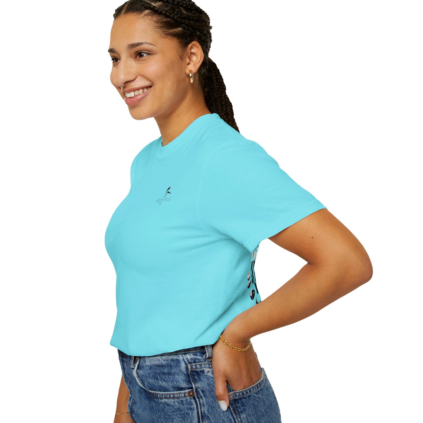 T-Shirt "Discover Your Balance" with the Transforming Yinyang