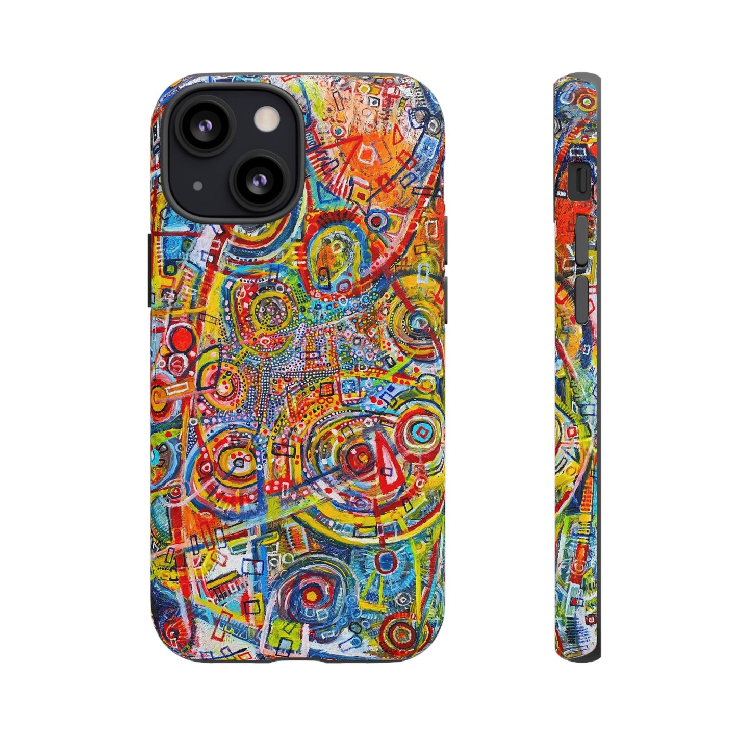 Phone Case with the "Life of Plants COD3" Painting