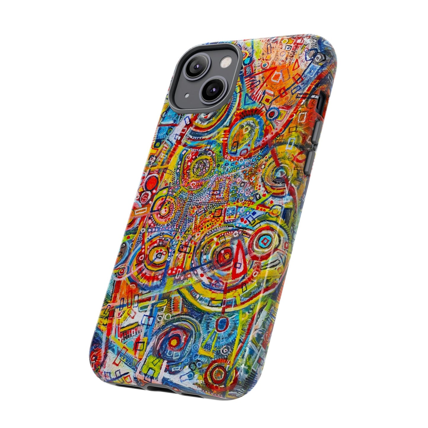 Phone Case with the "Life of Plants COD3" Painting
