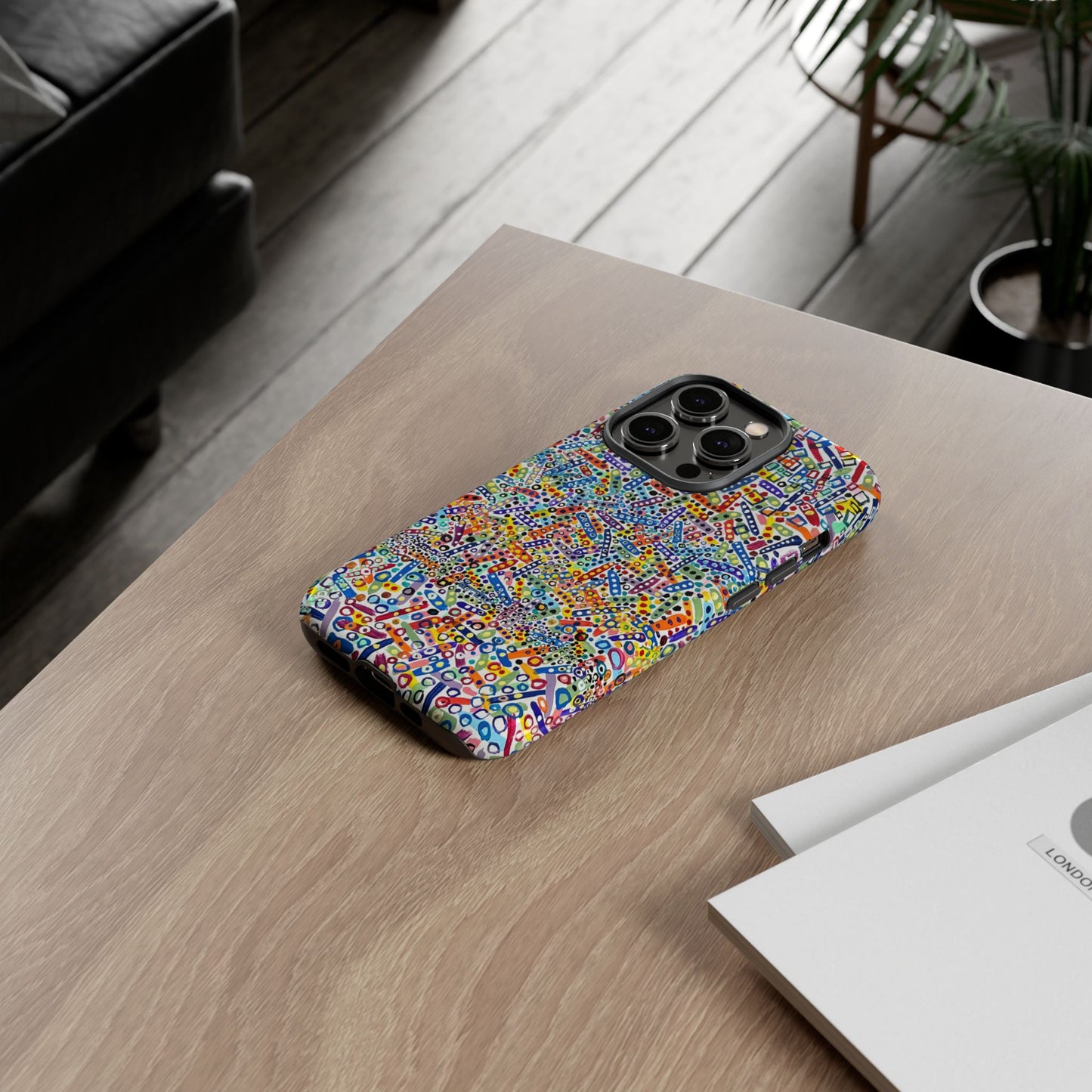 Phone Case "Imbrications" Painting
