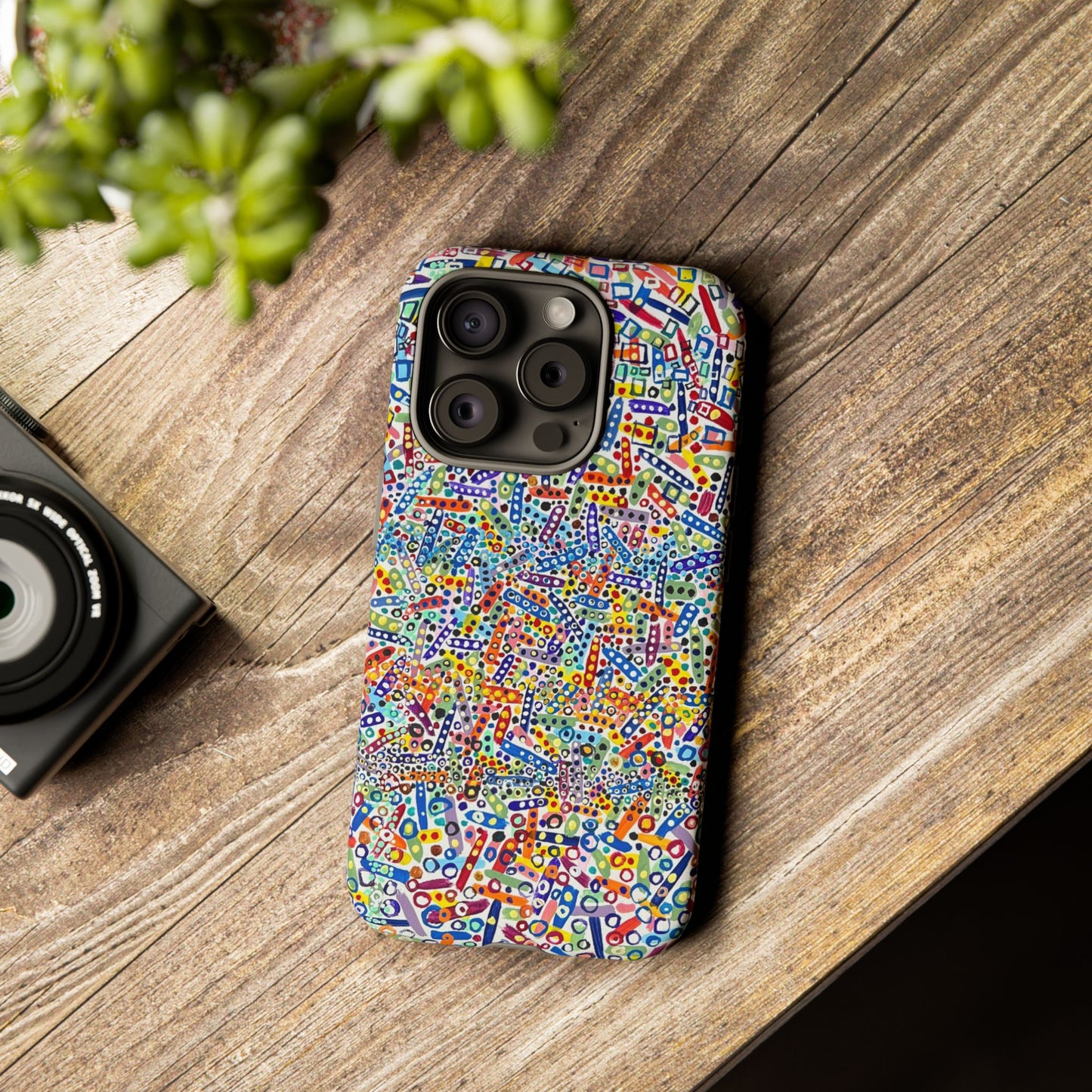 Phone Case "Imbrications" Painting
