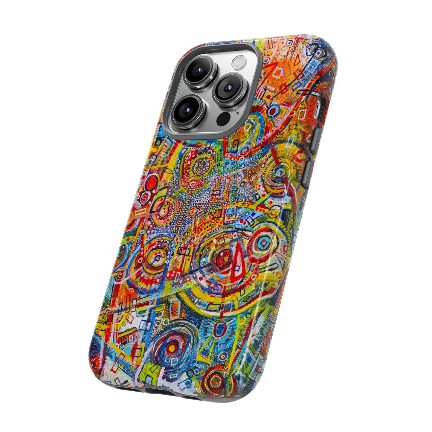 Phone Case with the "Life of Plants COD3" Painting