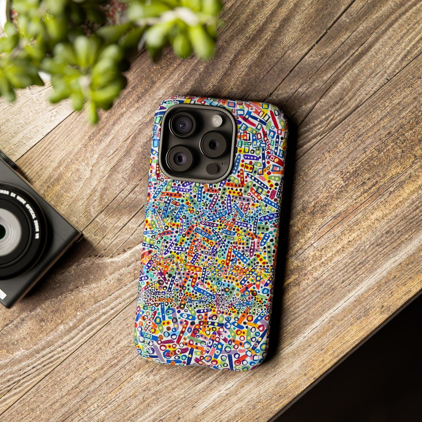 Phone Case "Imbrications" Painting