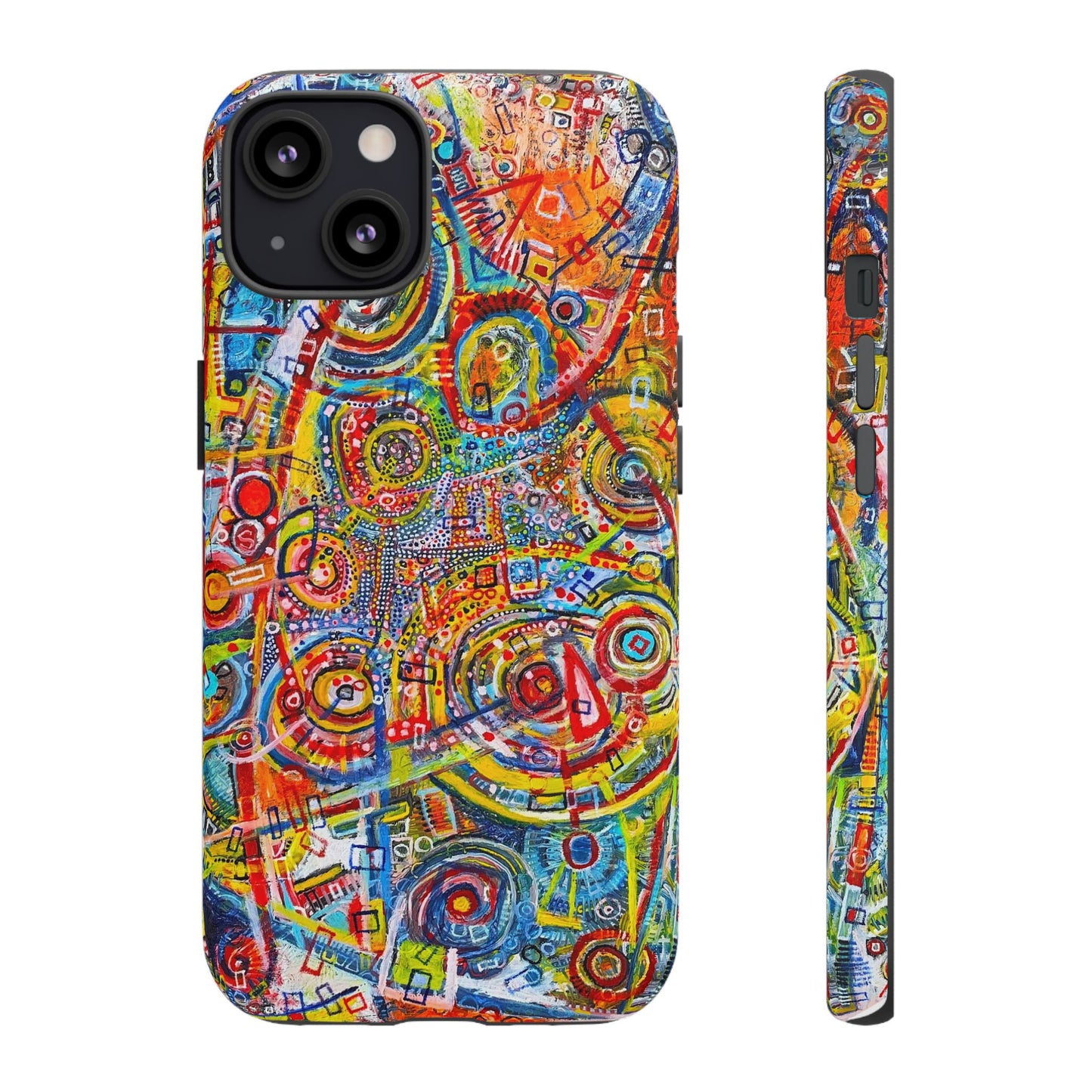 Phone Case with the "Life of Plants COD3" Painting