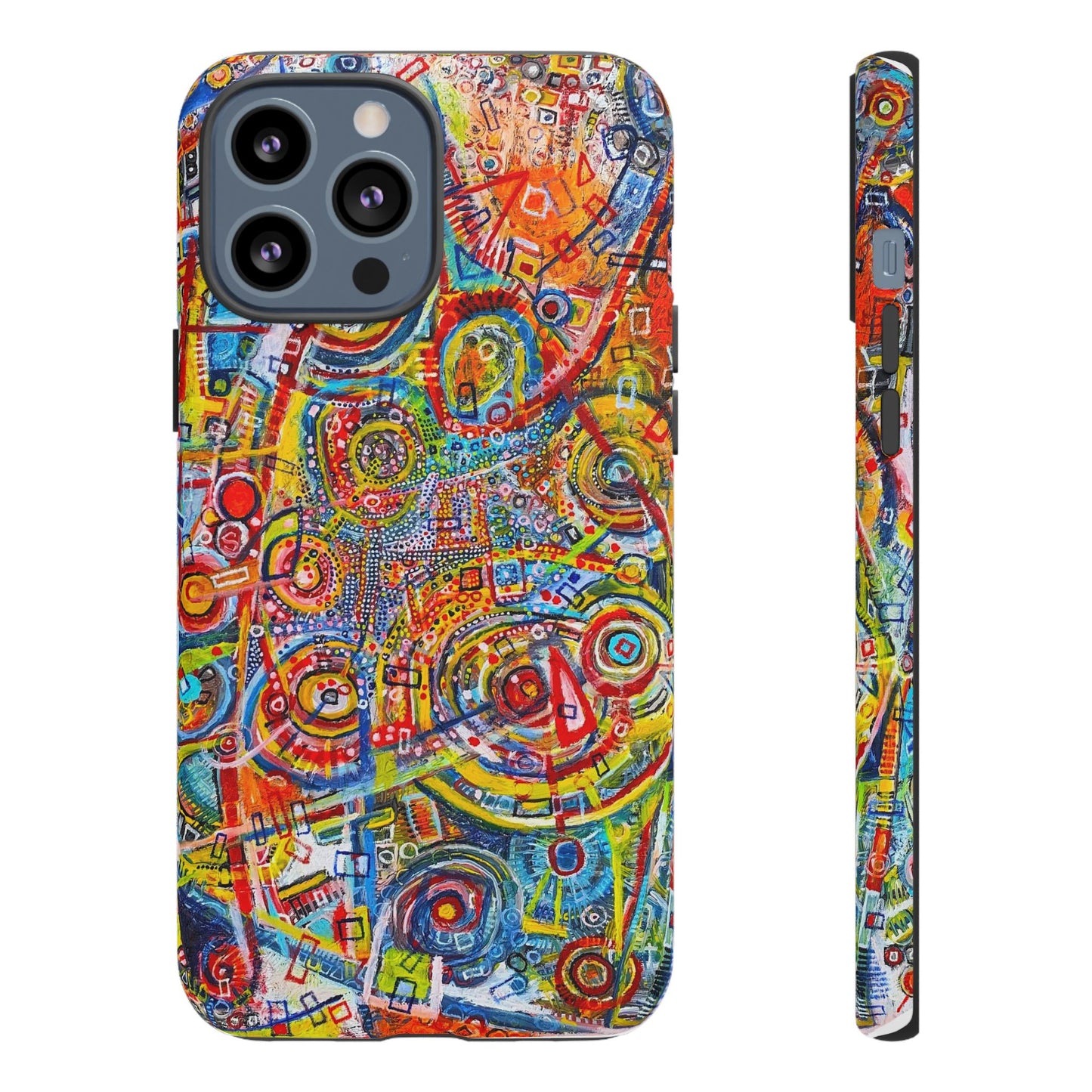 Phone Case with the "Life of Plants COD3" Painting