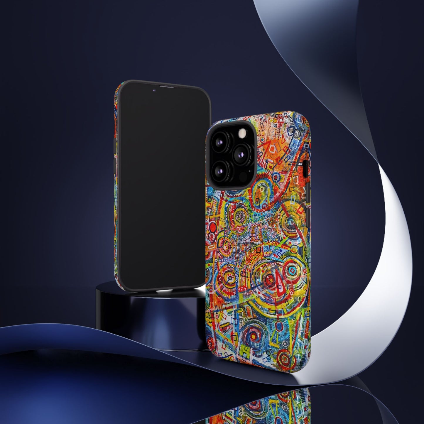 Phone Case with the "Life of Plants COD3" Painting