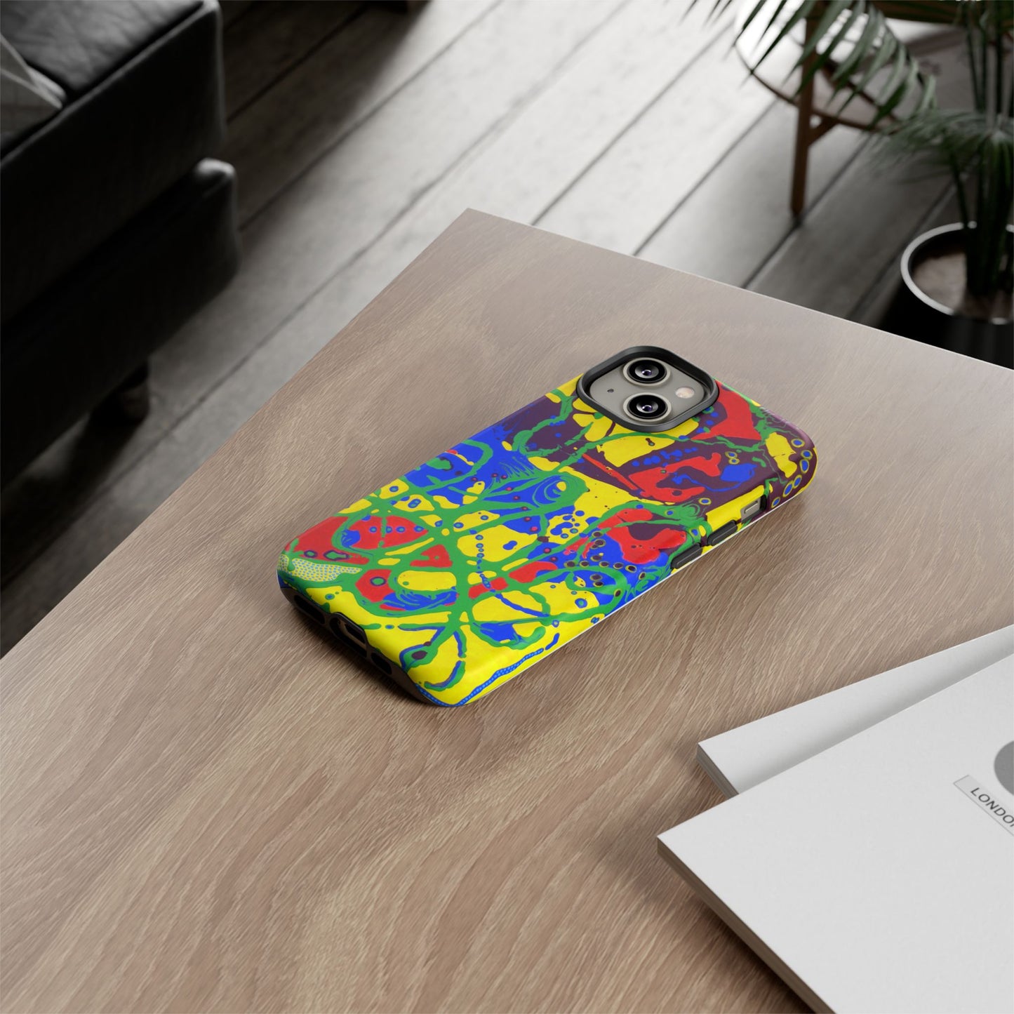 Phone Case, "Trails of a Frog" painting