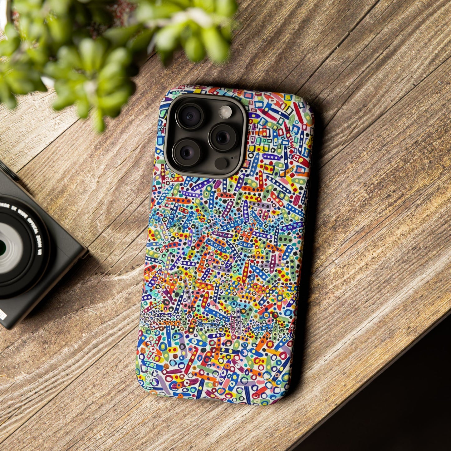 Phone Case "Imbrications" Painting