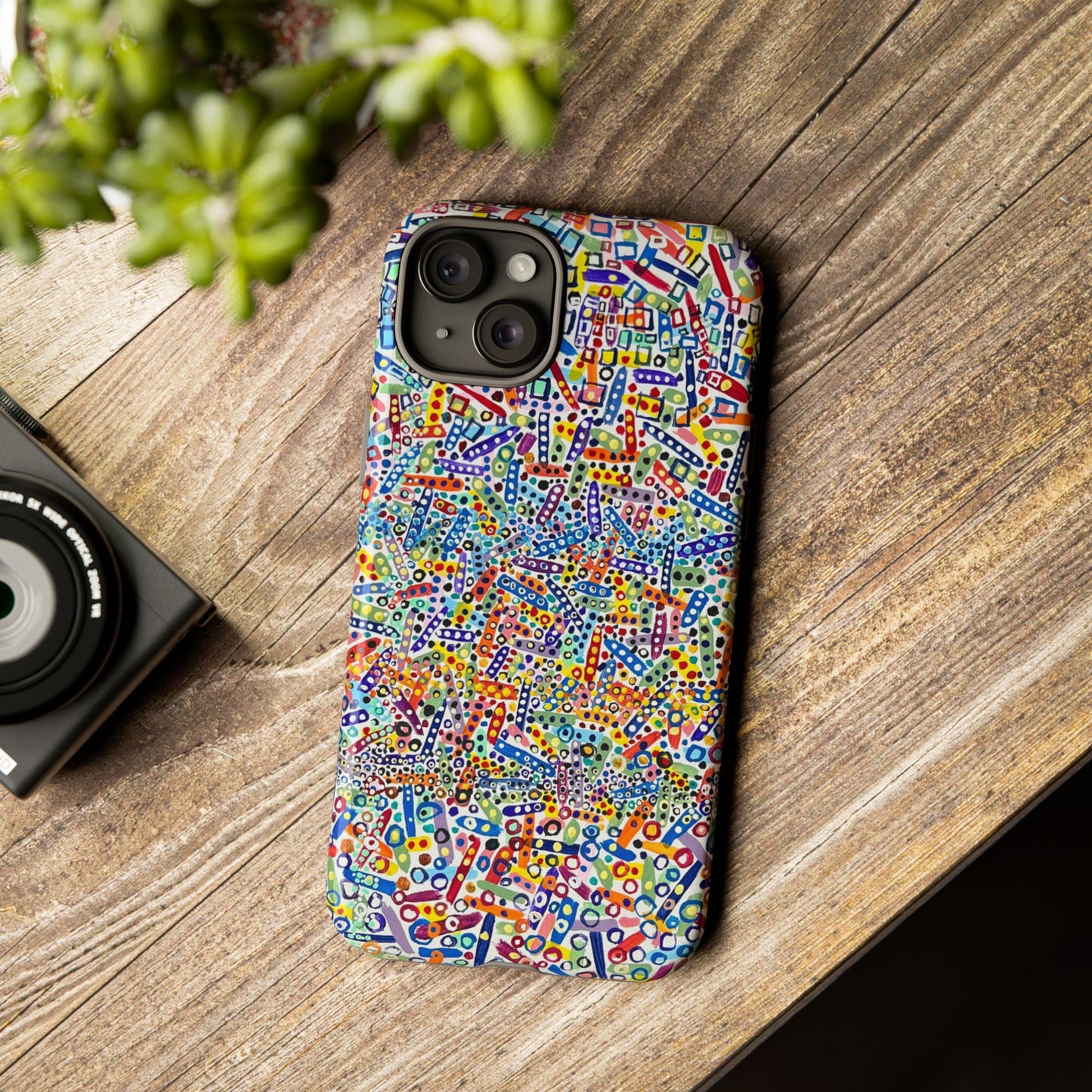 Phone Case "Imbrications" Painting