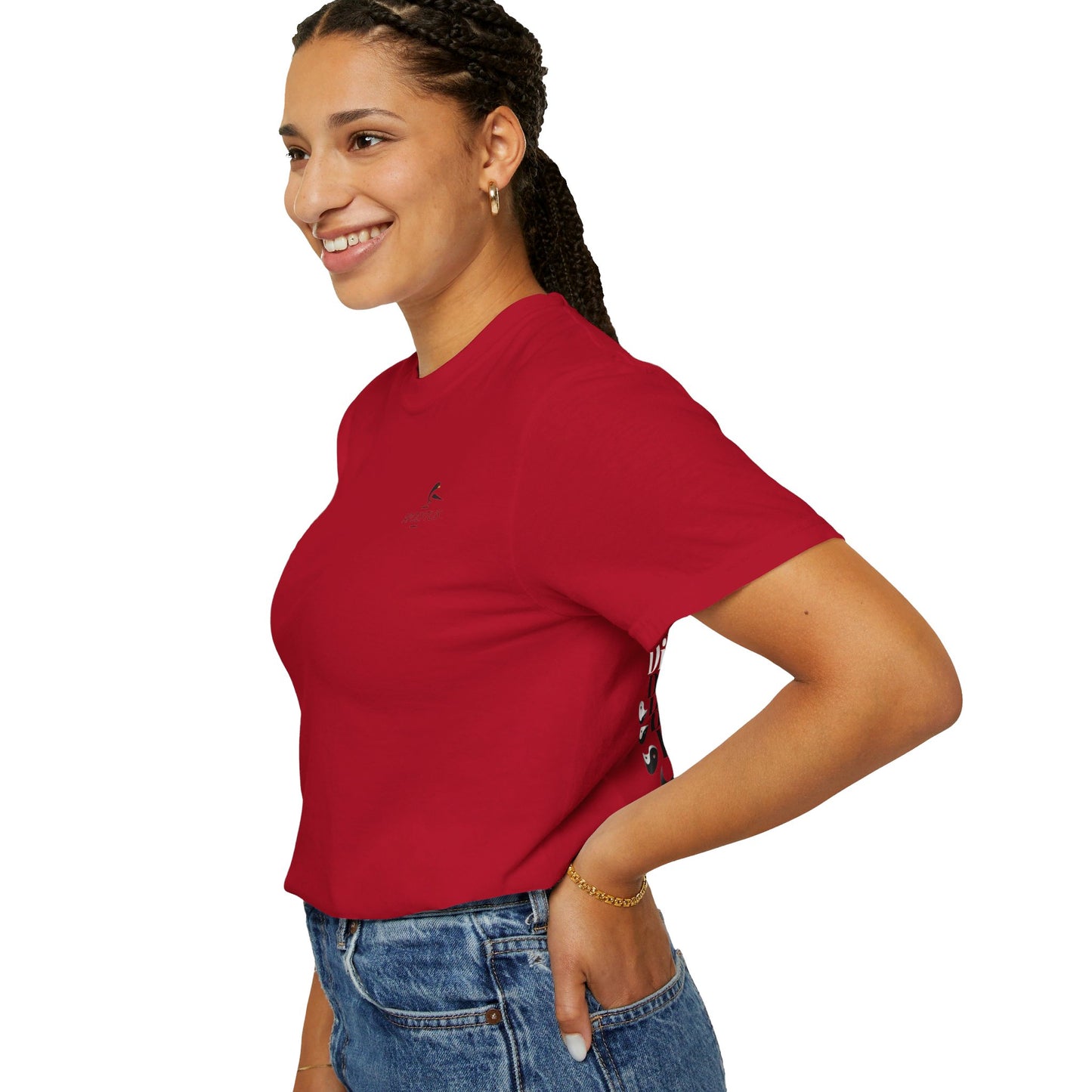 T-Shirt "Discover Your Balance" with the Transforming Yinyang
