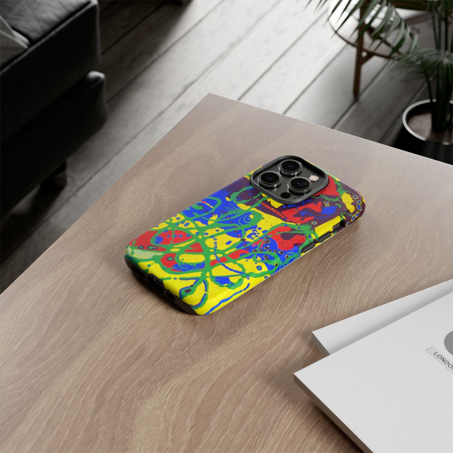 Phone Case, "Trails of a Frog" painting
