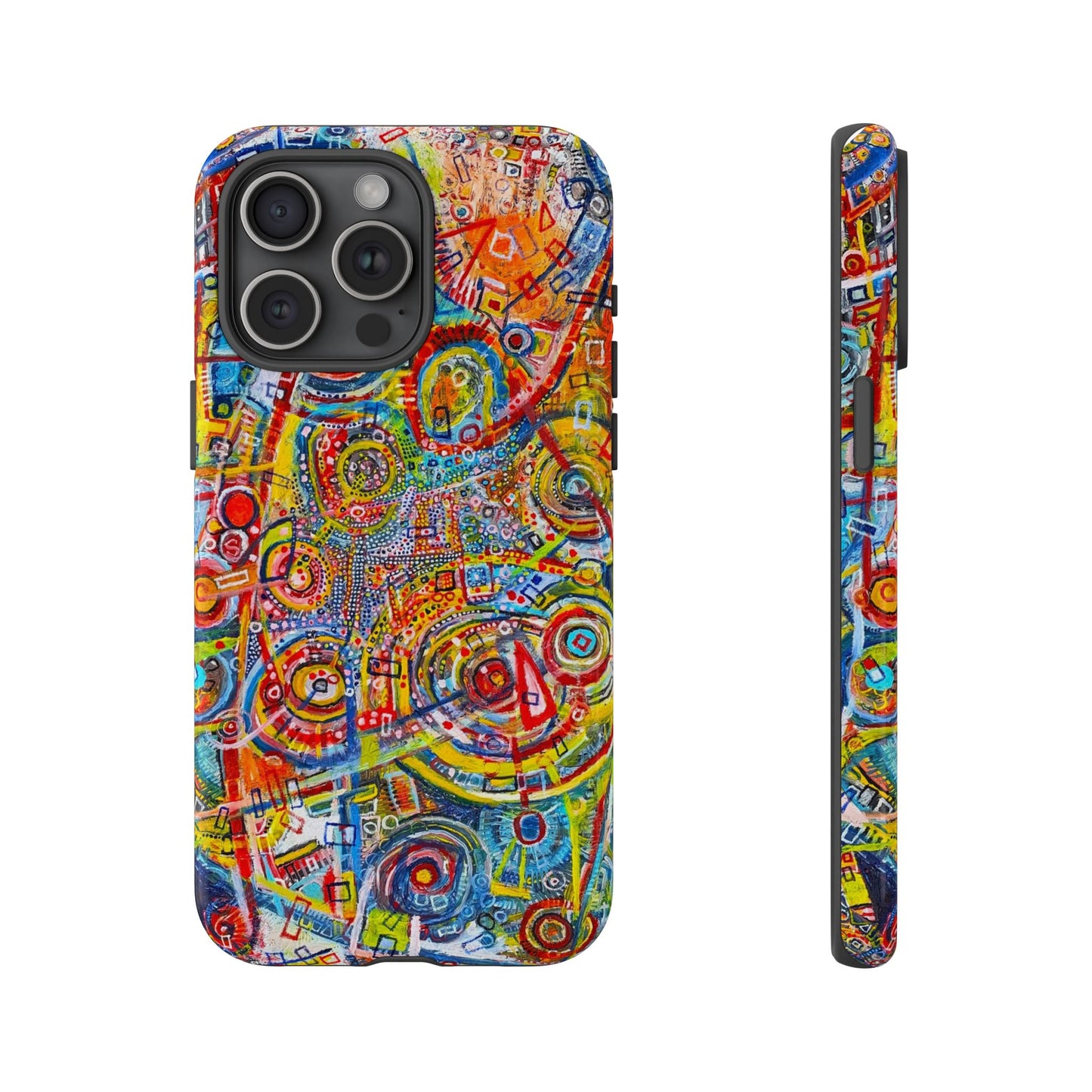 Phone Case with the "Life of Plants COD3" Painting