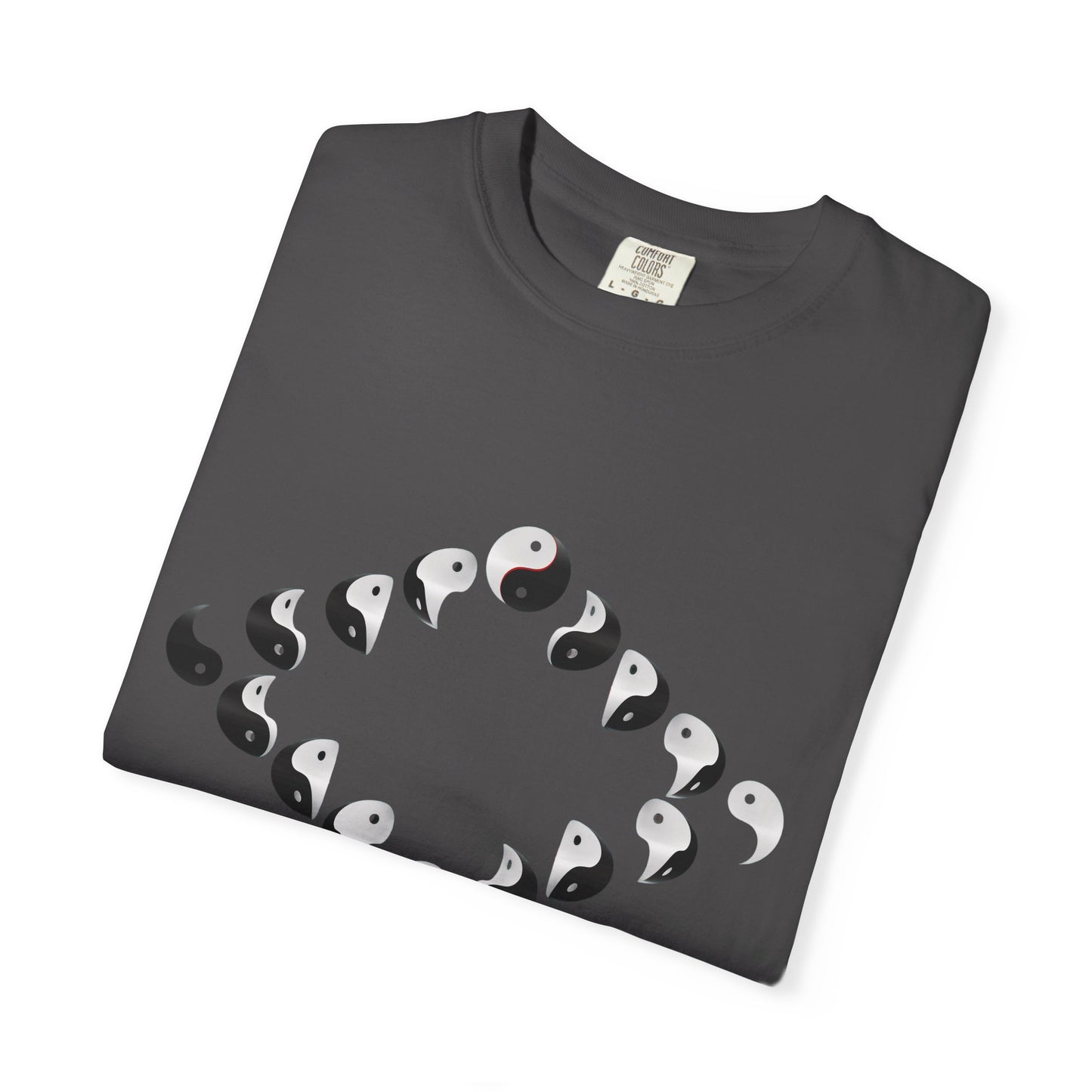 Shirt with Yinyang Phases in Diamond Shape