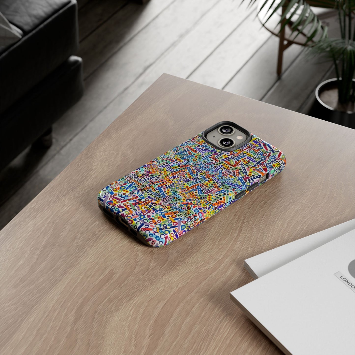 Phone Case "Imbrications" Painting
