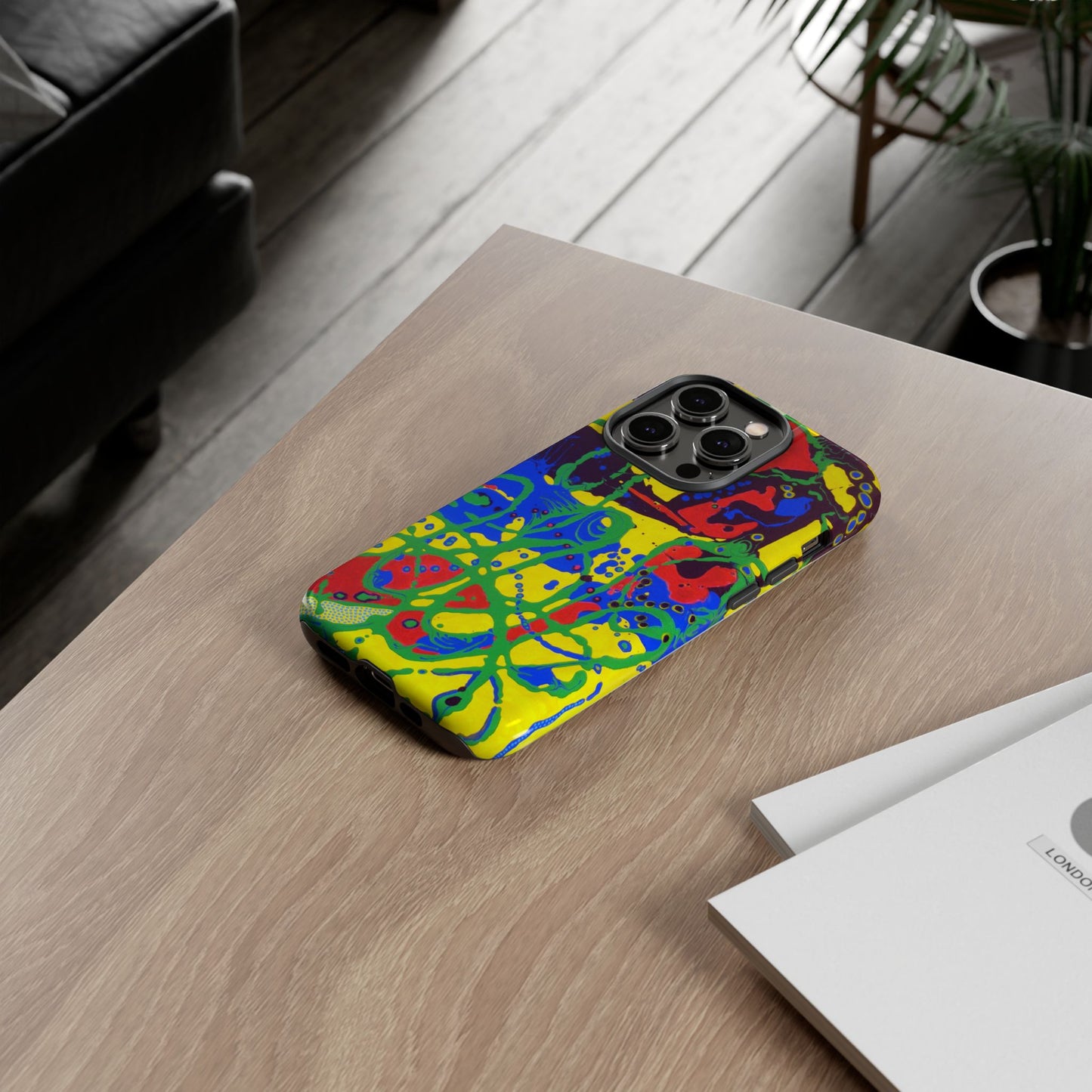 Phone Case, "Trails of a Frog" painting