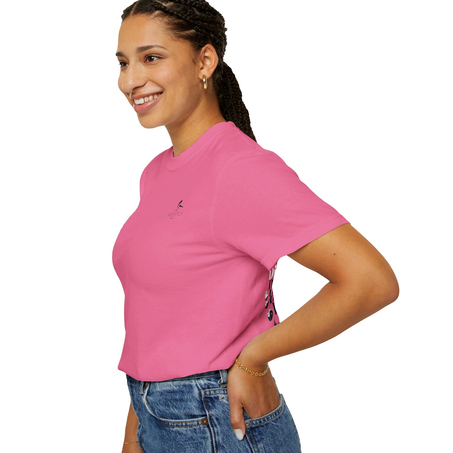 T-Shirt "Discover Your Balance" with the Transforming Yinyang