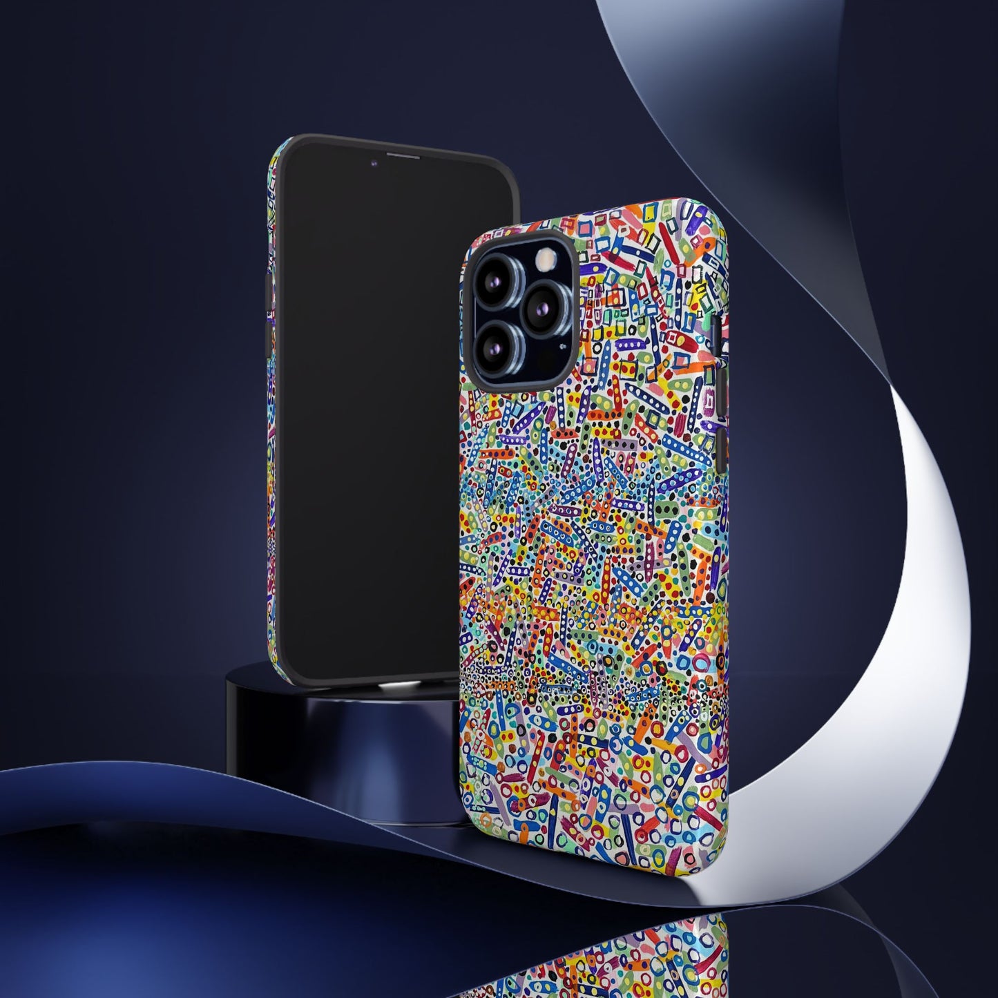 Phone Case "Imbrications" Painting