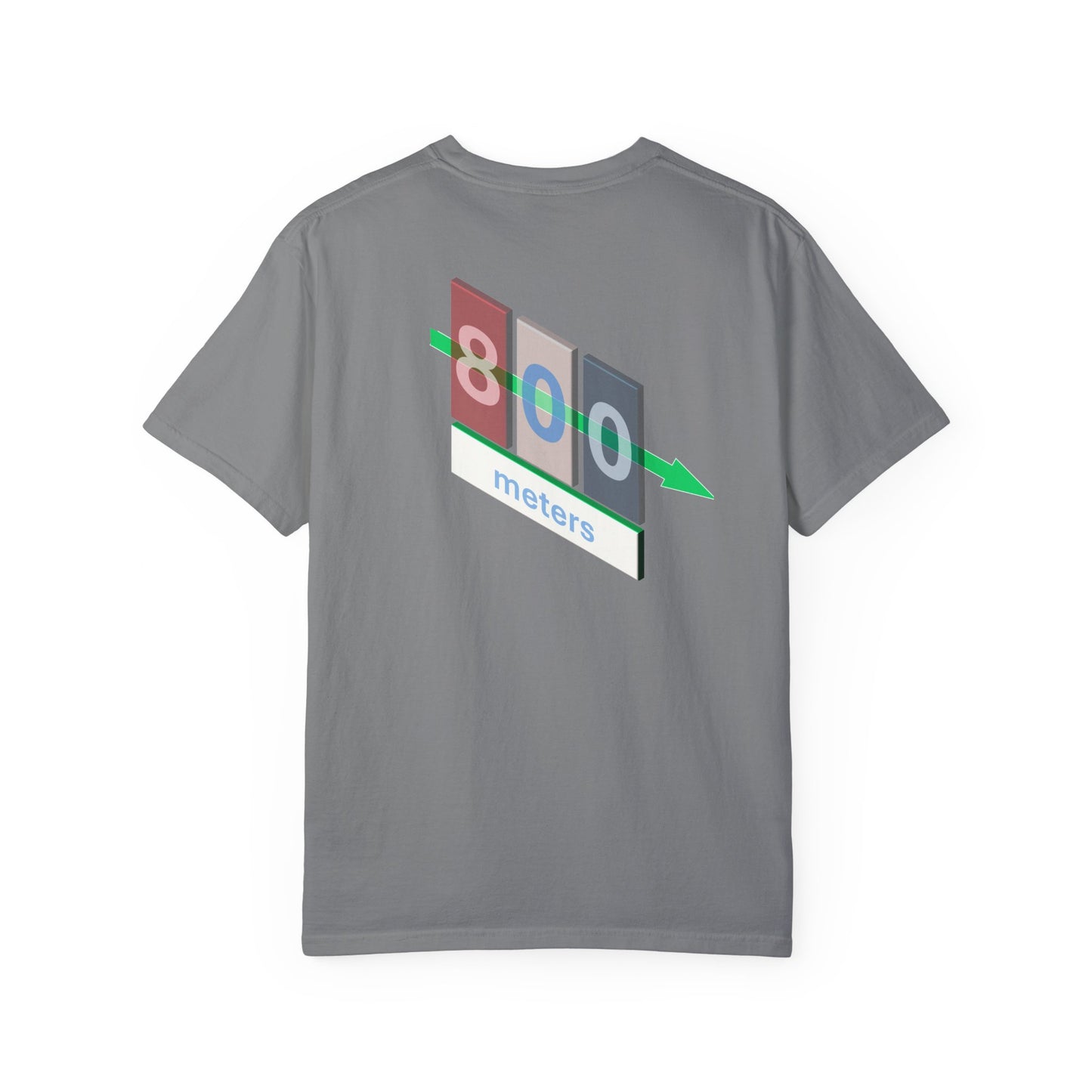 T-shirt with 800m Track Competitor Design
