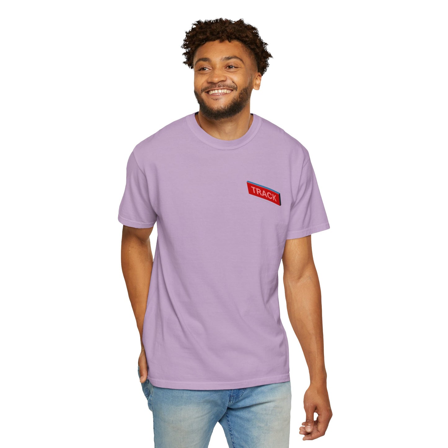 T-shirt with 800m Track Competitor Design