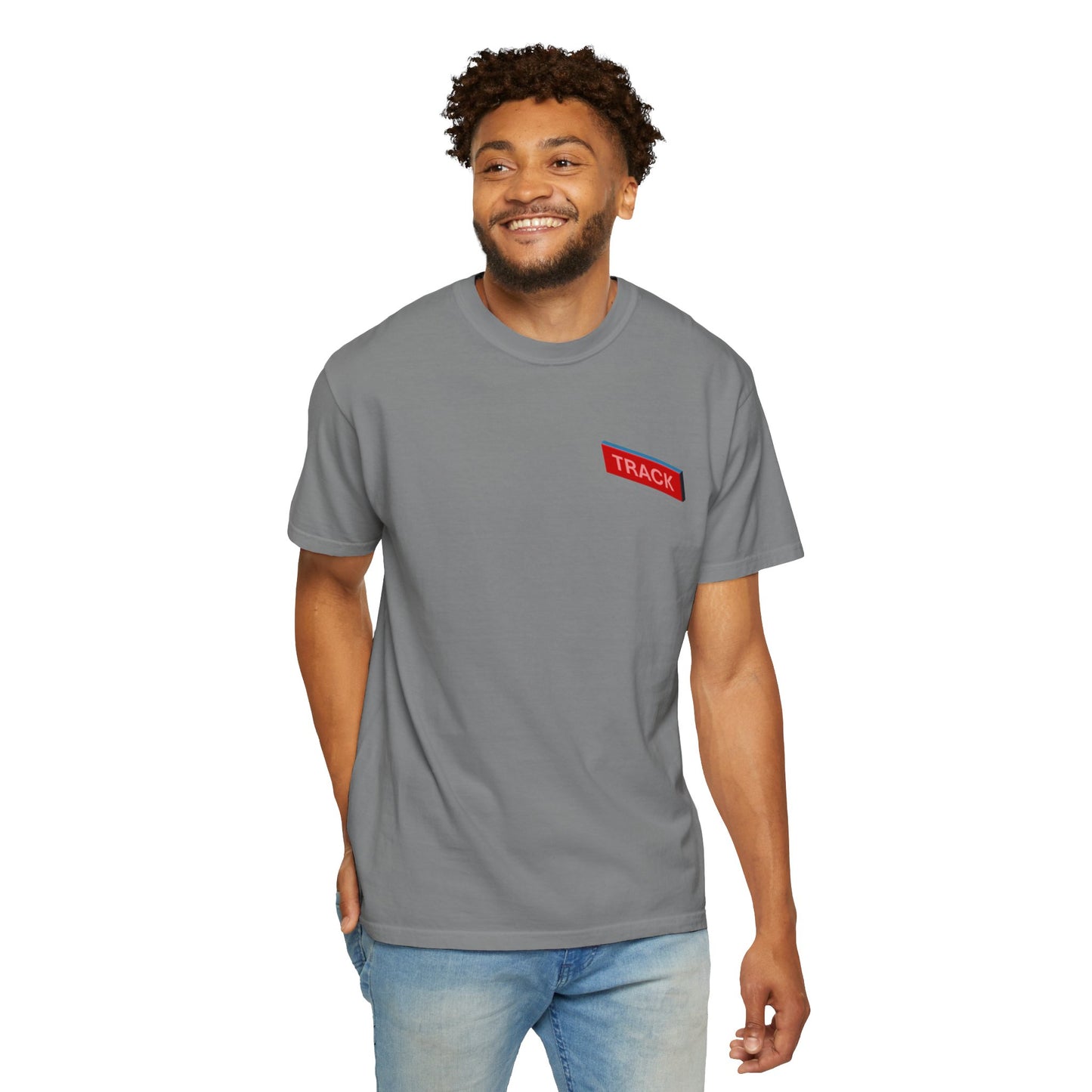 T-shirt with 800m Track Competitor Design