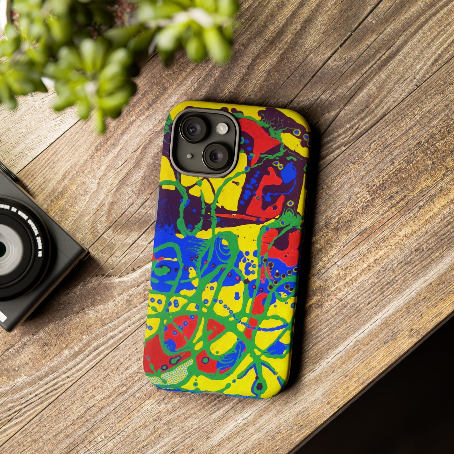 Phone Case, "Trails of a Frog" painting