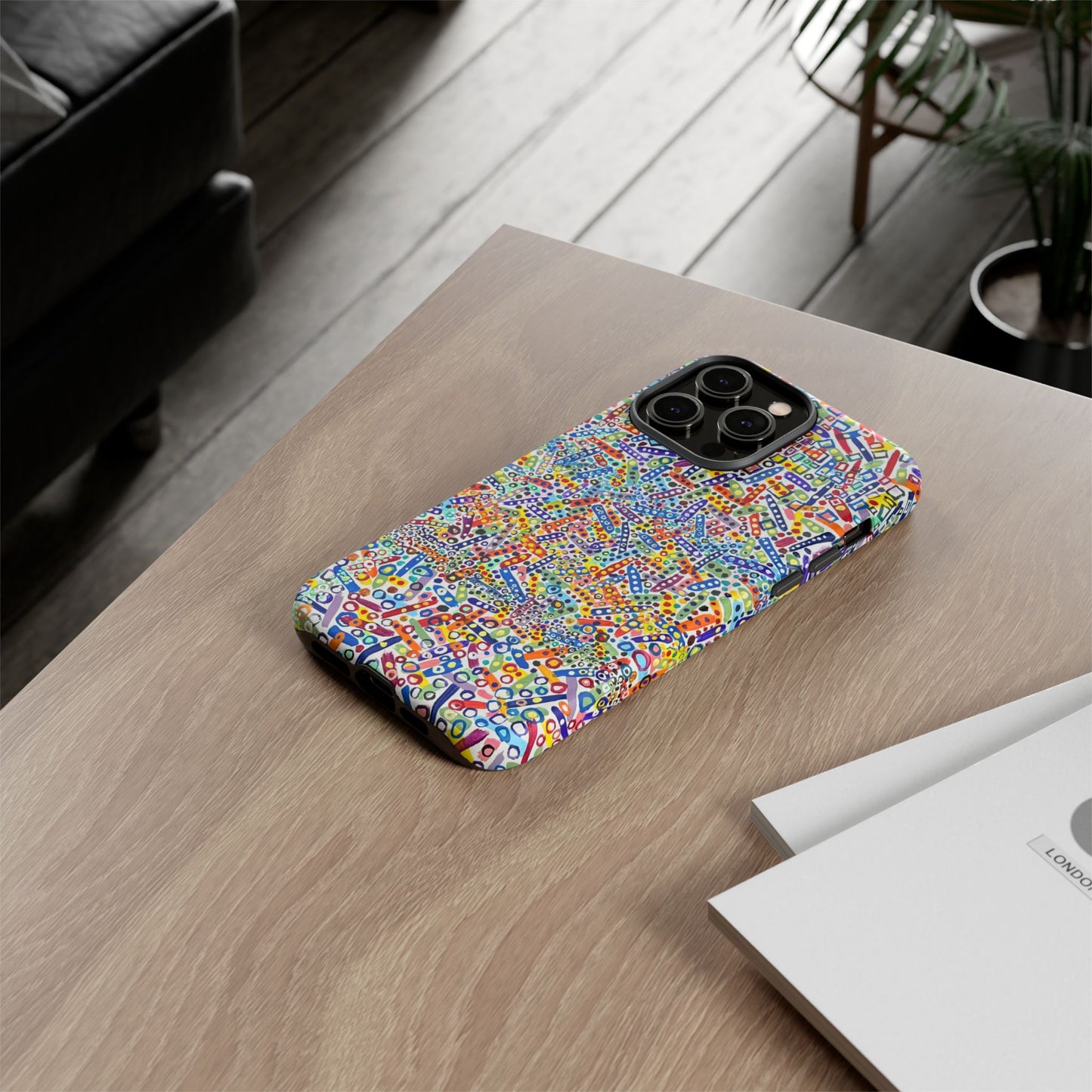 Phone Case "Imbrications" Painting