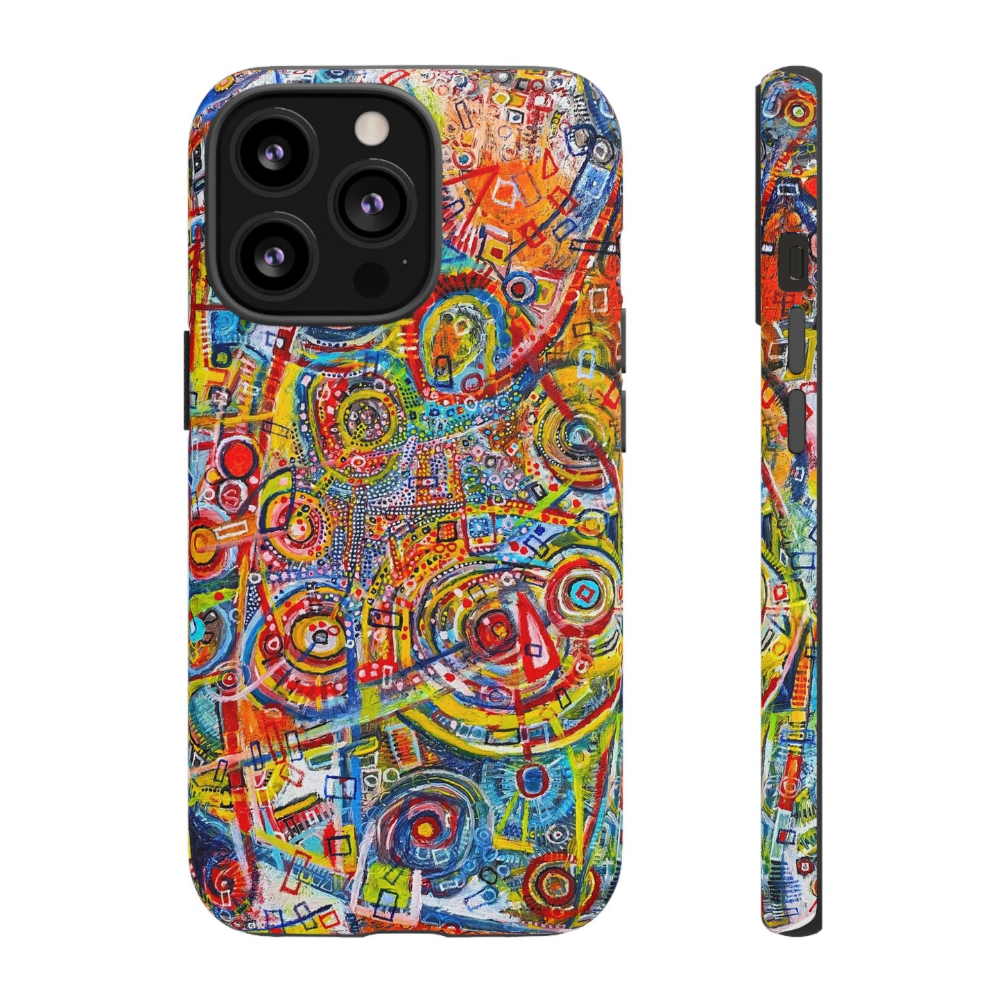 Phone Case with the "Life of Plants COD3" Painting