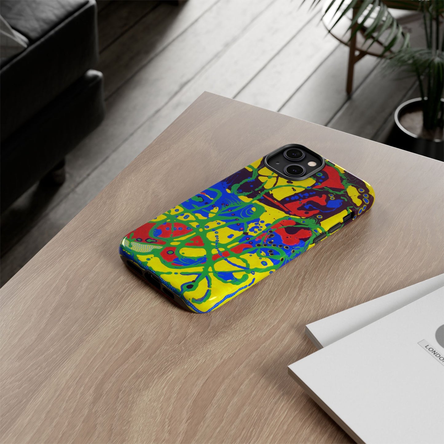 Phone Case, "Trails of a Frog" painting
