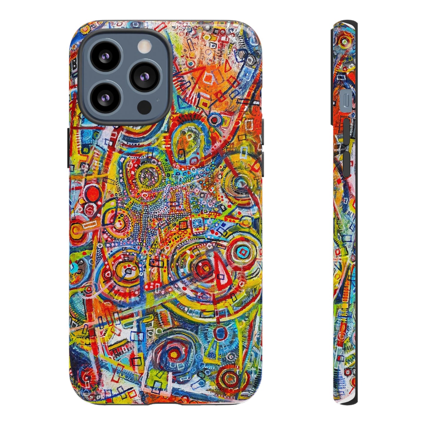 Phone Case with the "Life of Plants COD3" Painting