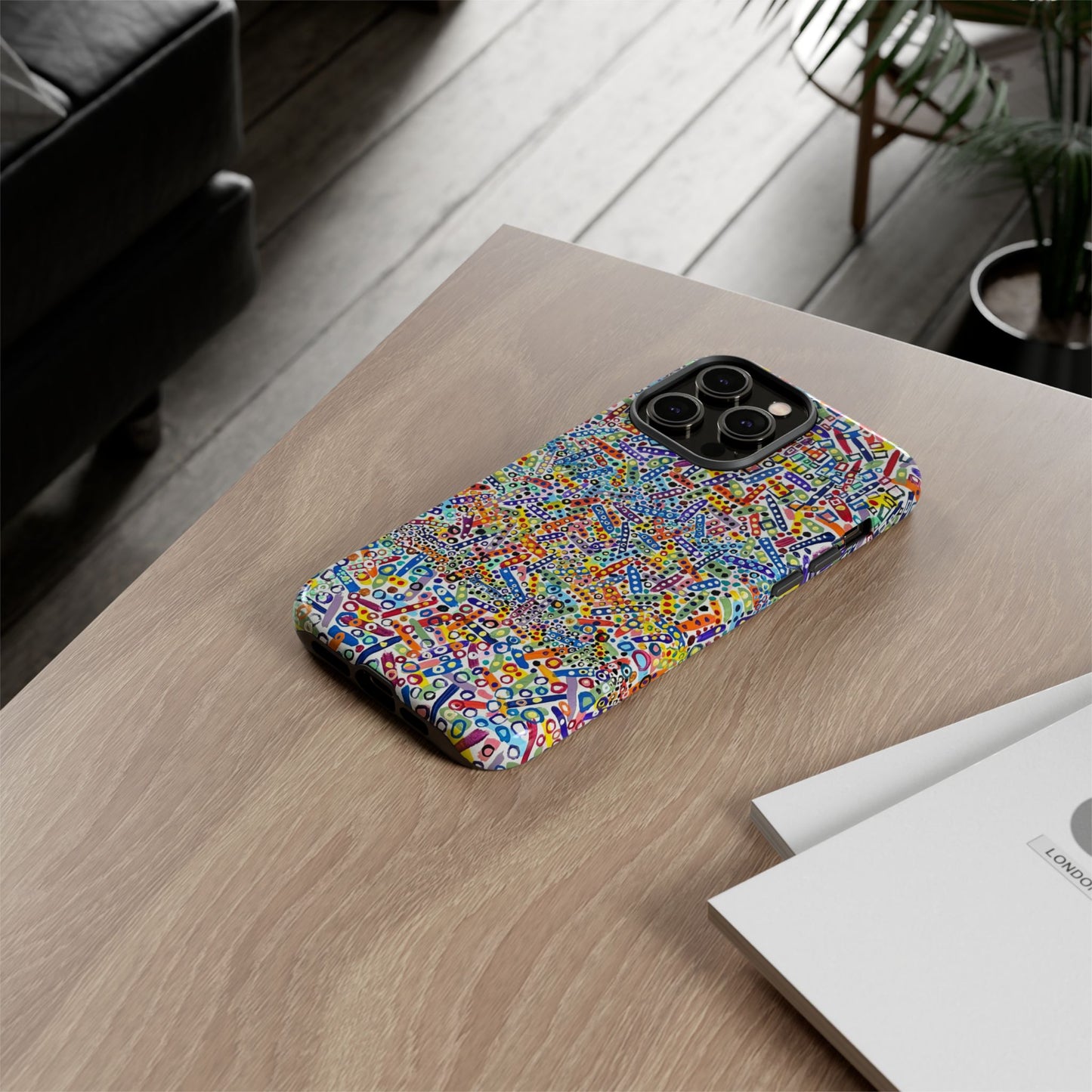 Phone Case "Imbrications" Painting