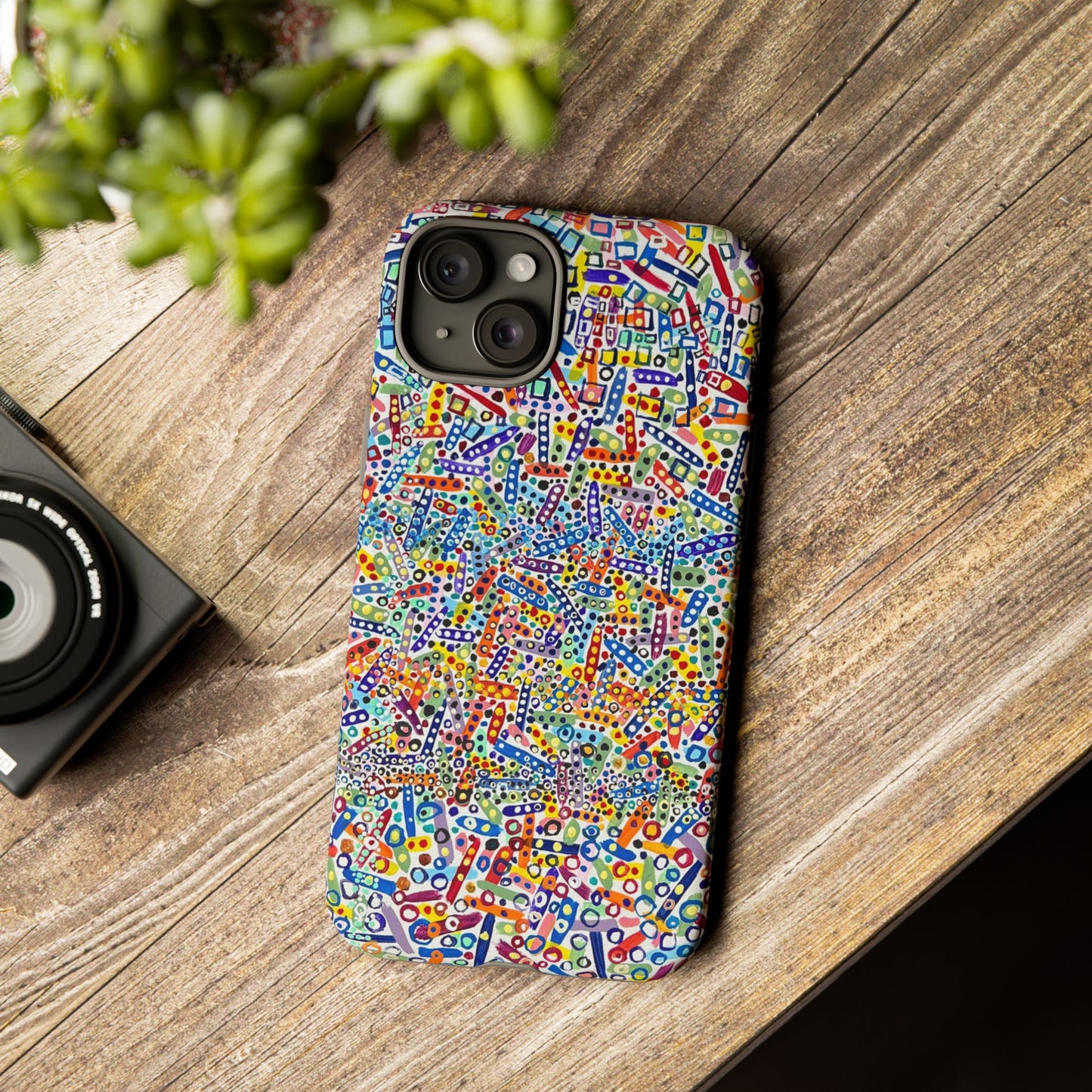 Phone Case "Imbrications" Painting