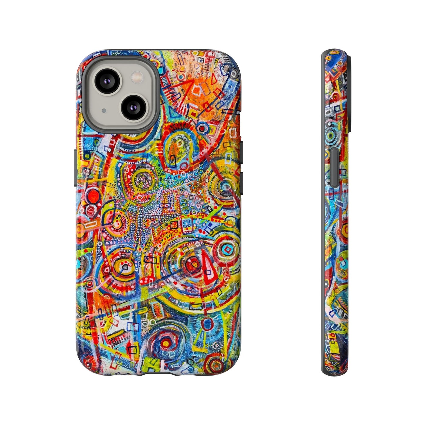 Phone Case with the "Life of Plants COD3" Painting