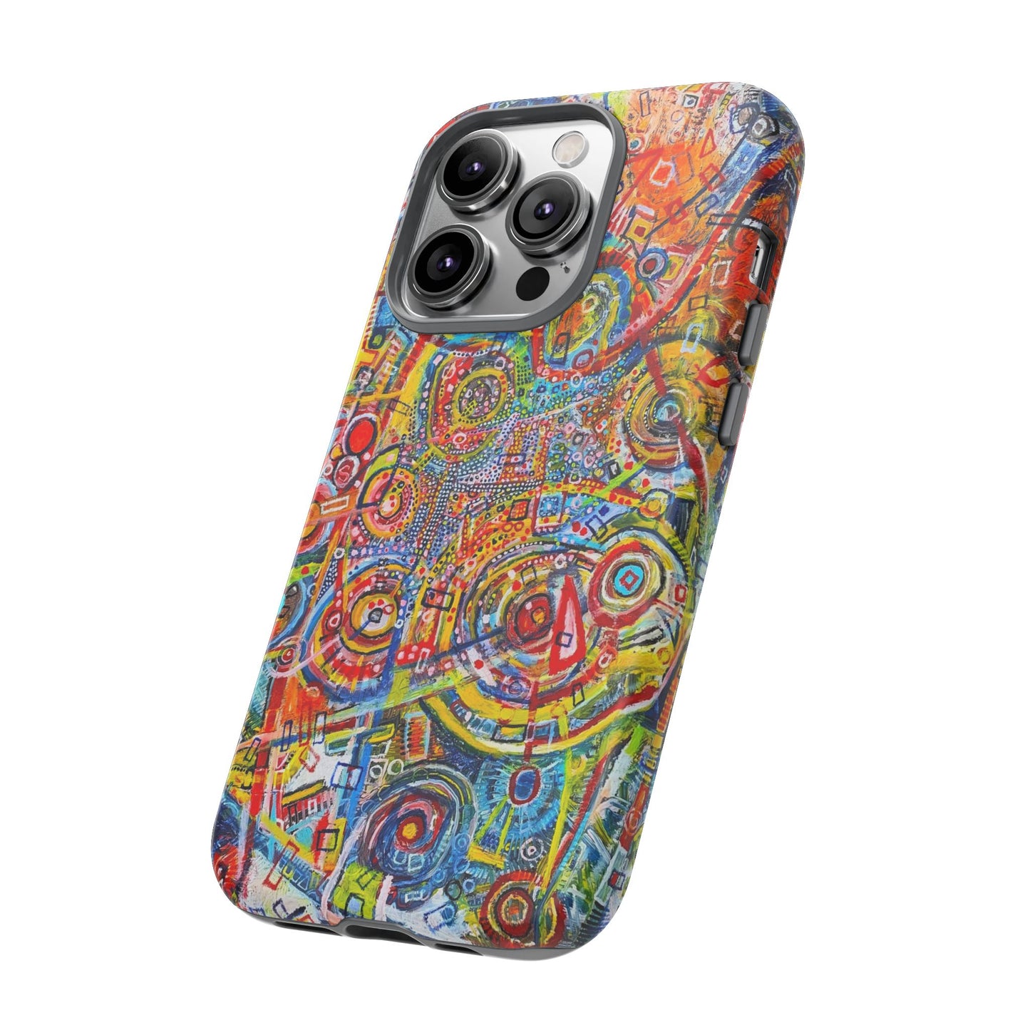 Phone Case with the "Life of Plants COD3" Painting