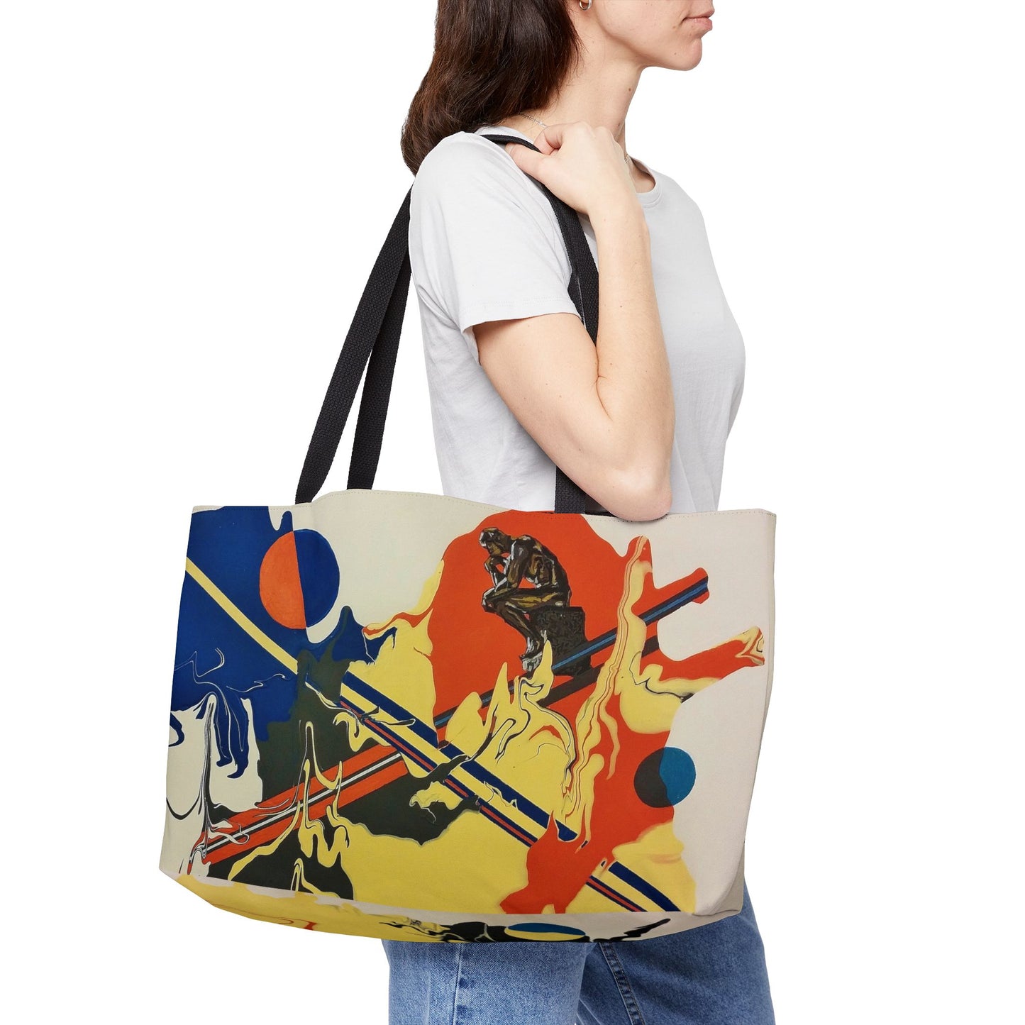 Bag with "Contemplating Other Worlds" Painting