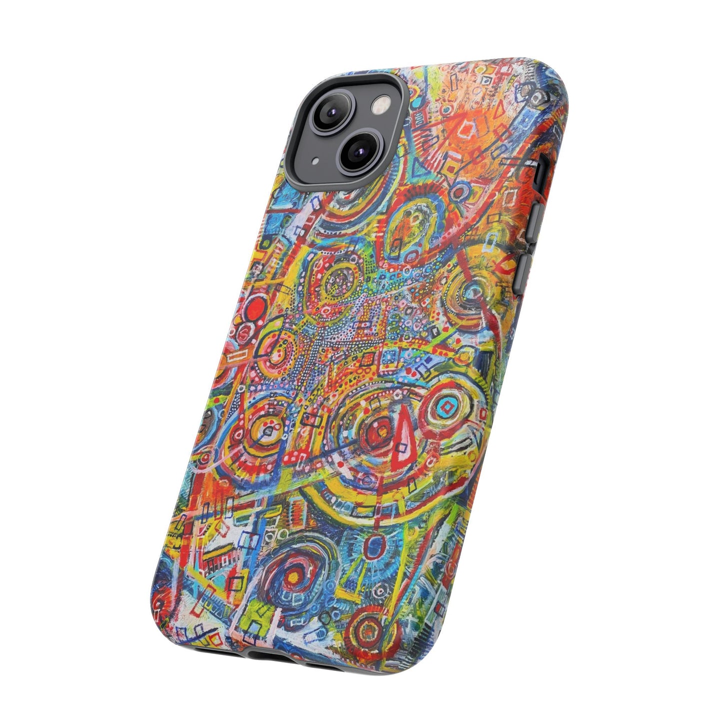 Phone Case with the "Life of Plants COD3" Painting