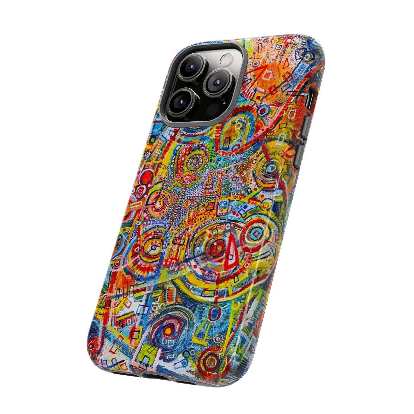 Phone Case with the "Life of Plants COD3" Painting
