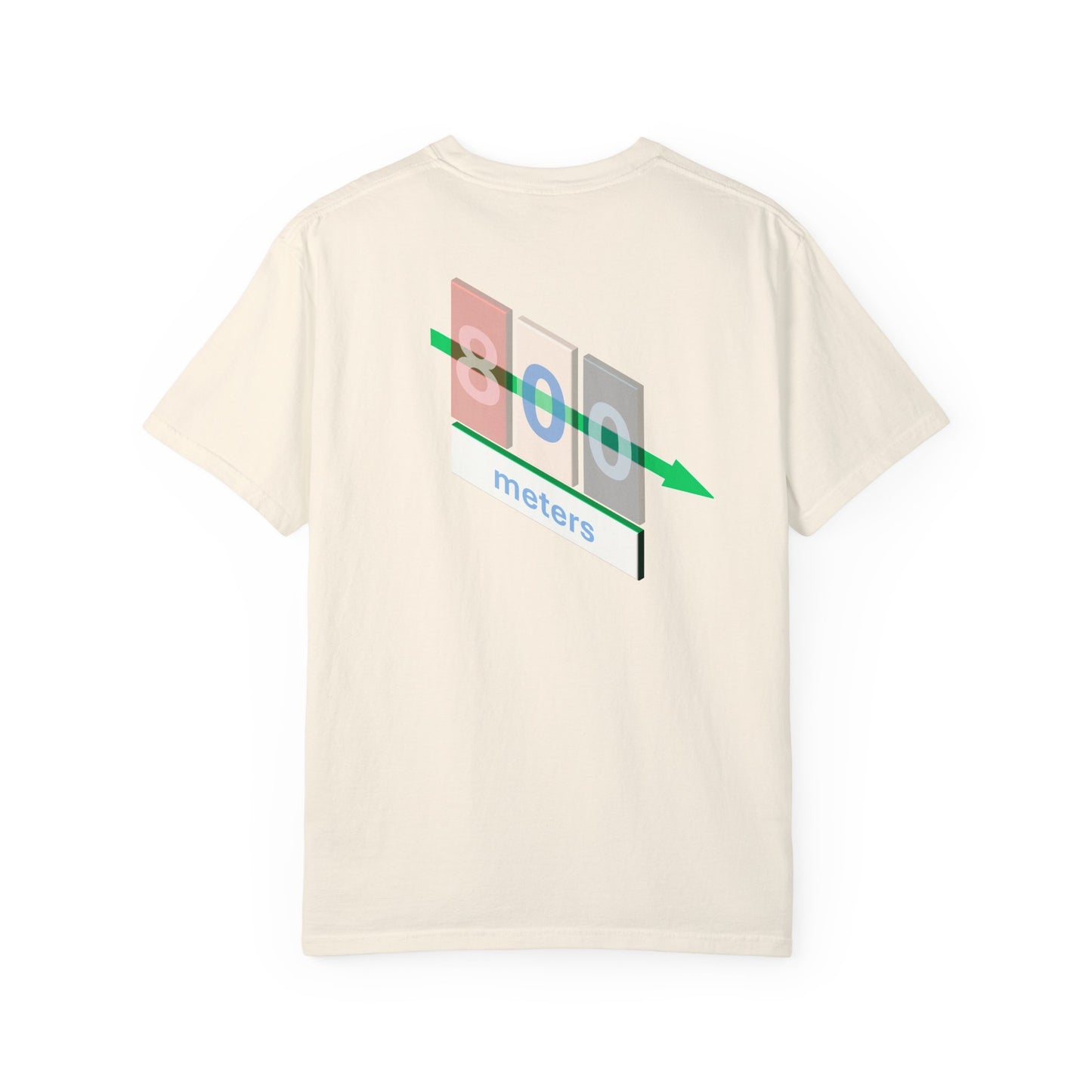 T-shirt with 800m Track Competitor Design