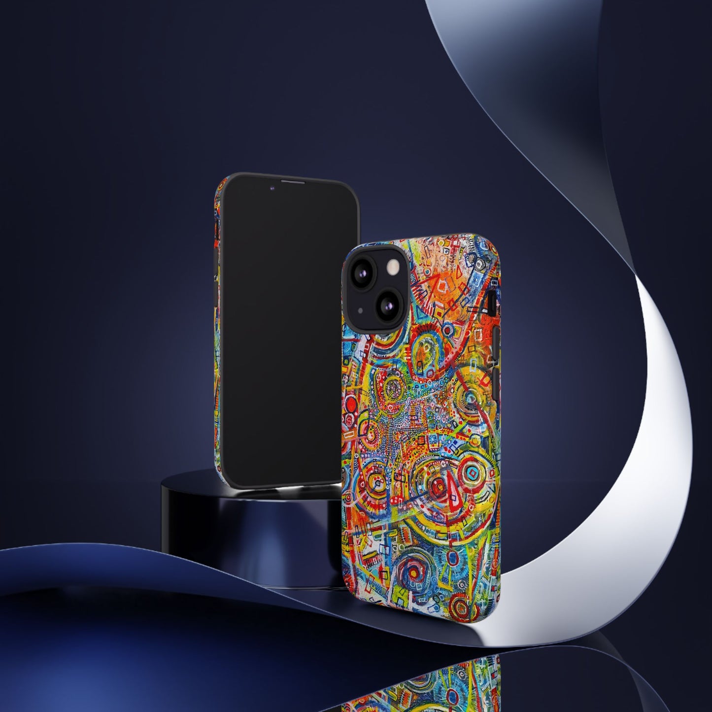 Phone Case with the "Life of Plants COD3" Painting