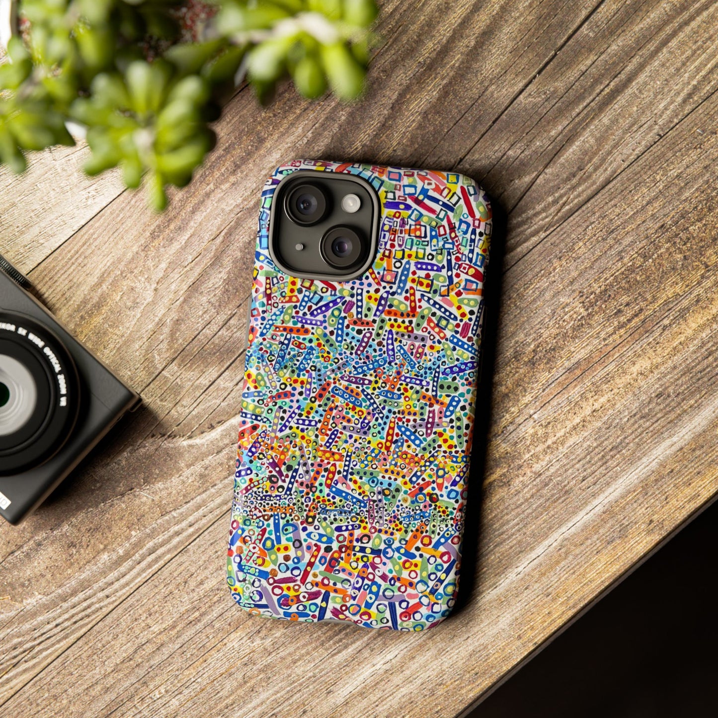 Phone Case "Imbrications" Painting