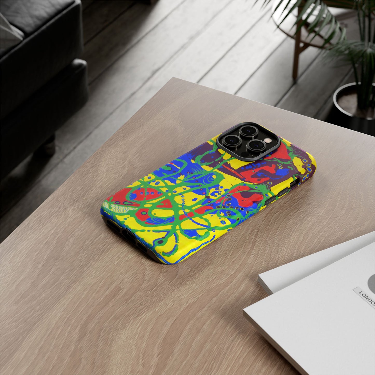 Phone Case, "Trails of a Frog" painting