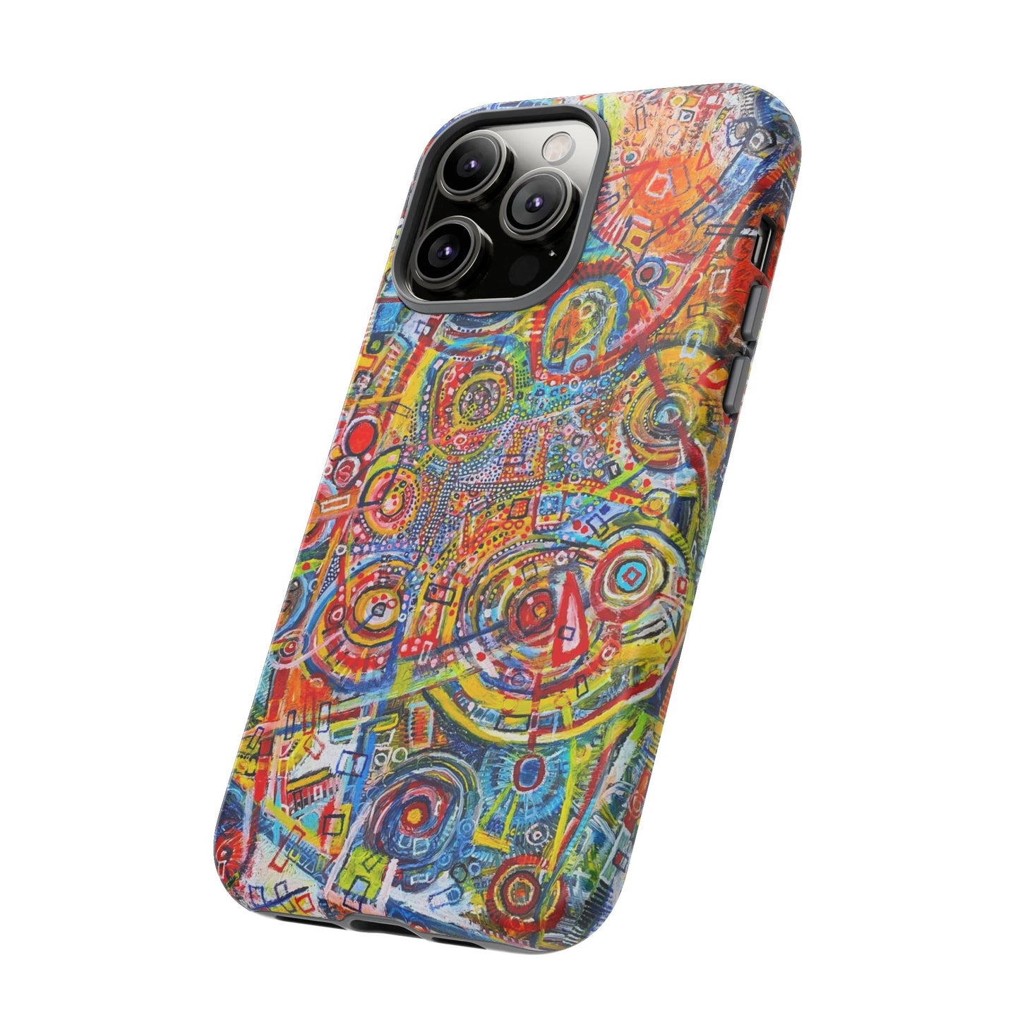 Phone Case with the "Life of Plants COD3" Painting
