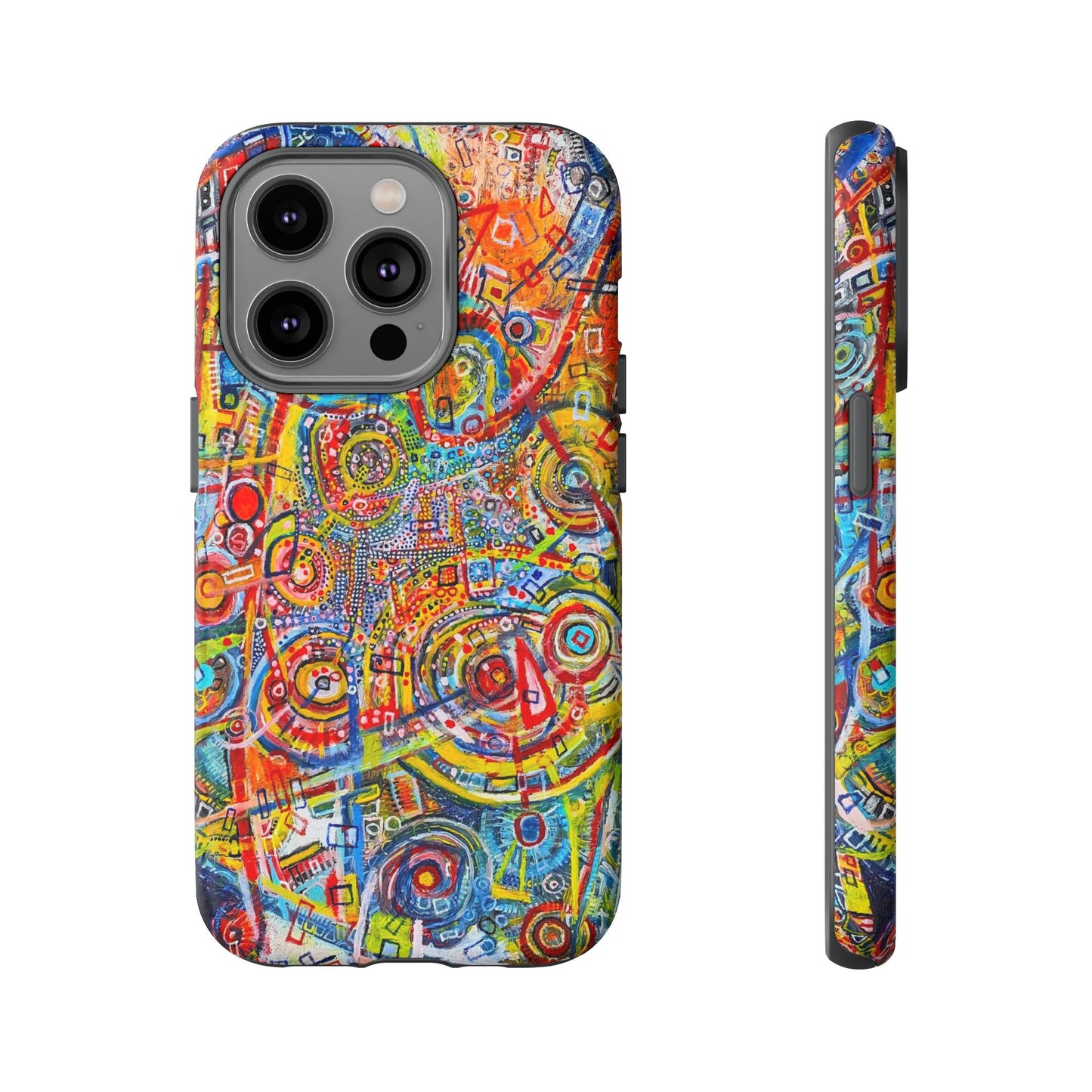 Phone Case with the "Life of Plants COD3" Painting