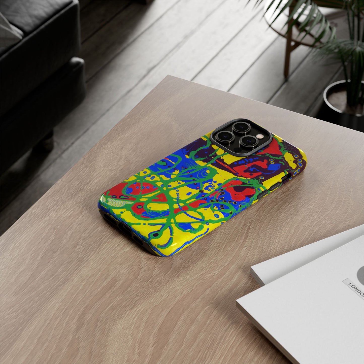 Phone Case, "Trails of a Frog" painting