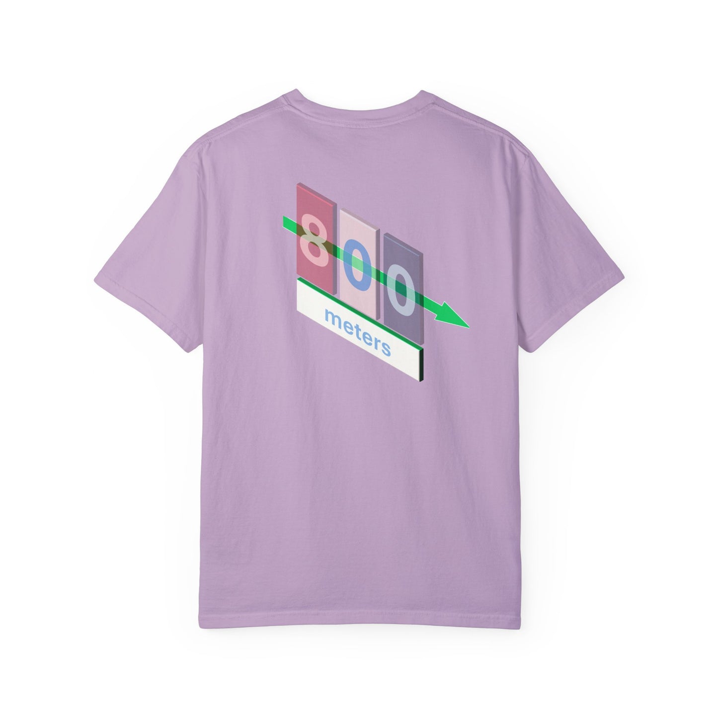 T-shirt with 800m Track Competitor Design