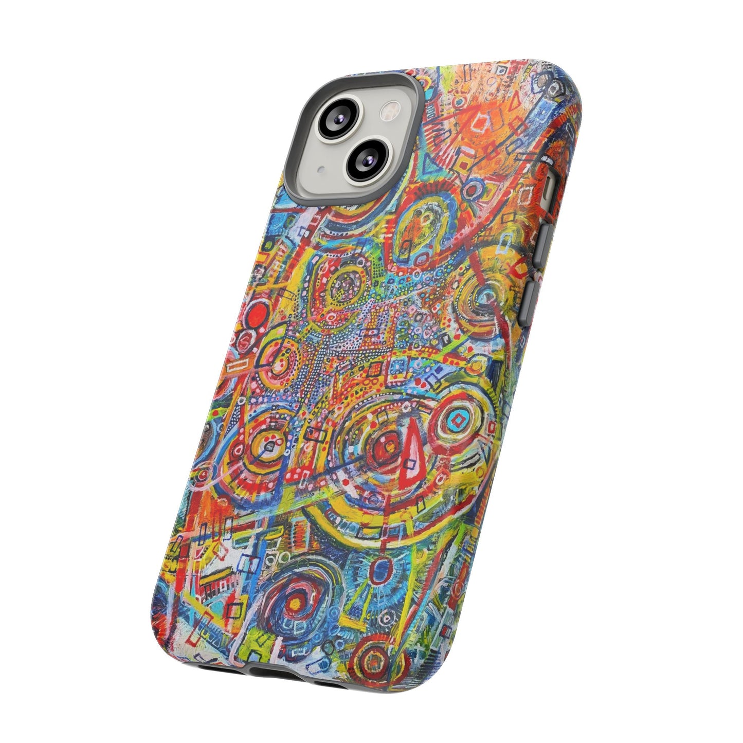 Phone Case with the "Life of Plants COD3" Painting