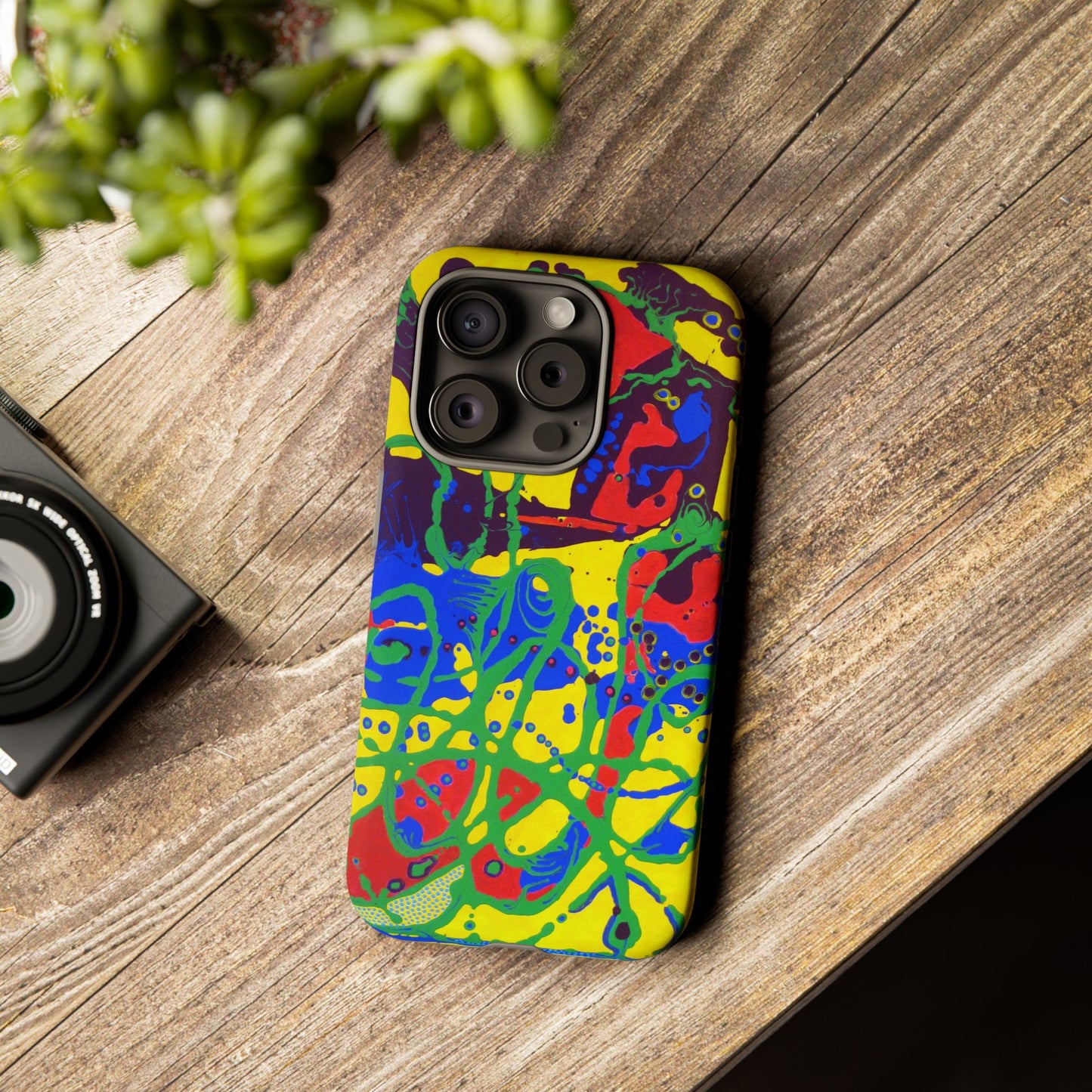 Phone Case, "Trails of a Frog" painting